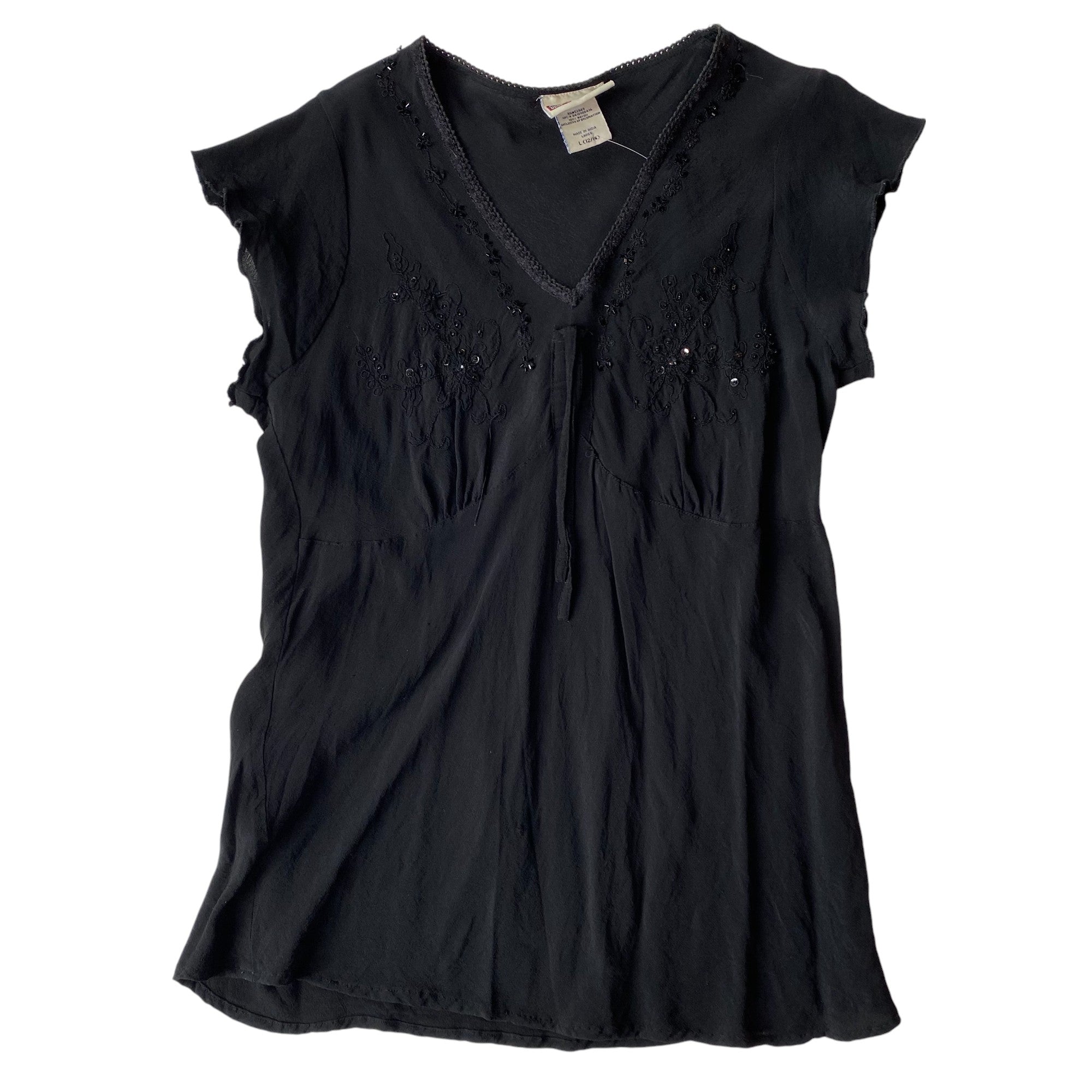 Vintage Faded Glory Beaded Blouse