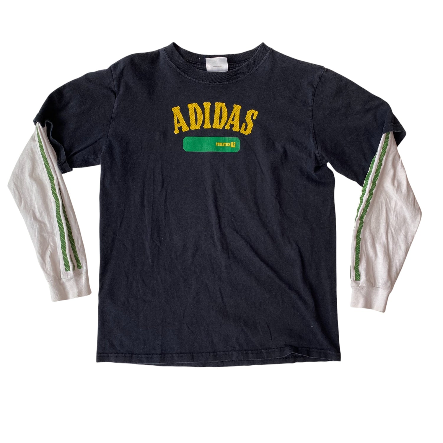 Y2k Adidas Layered Long Sleeve Baby Tee