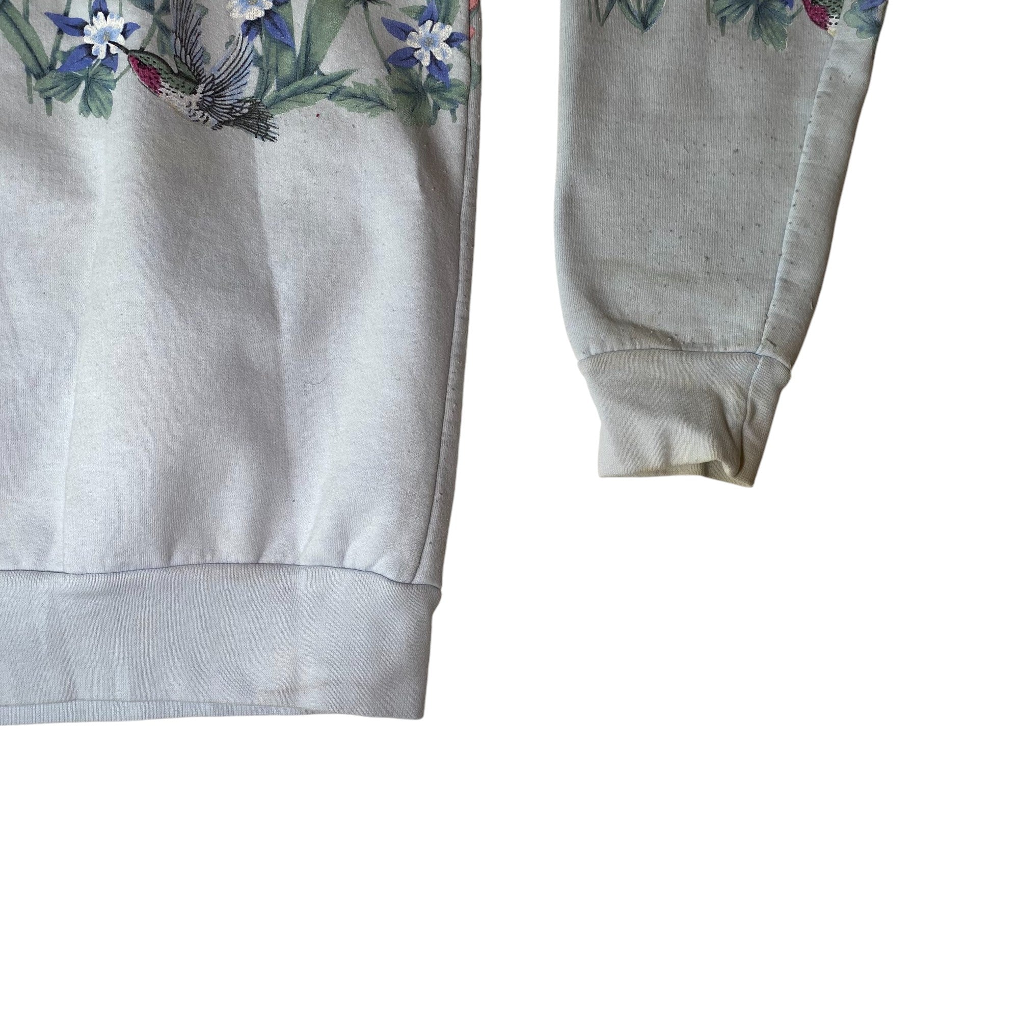 Vintage Nature Graphic Light Blue Crewneck