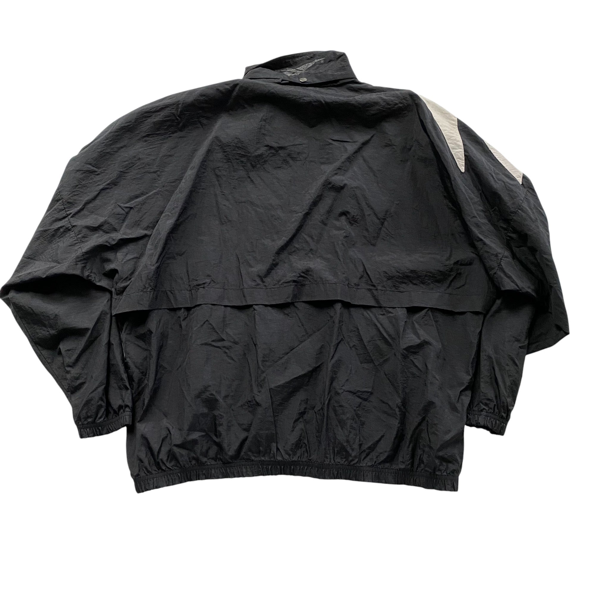 Vintage Reebok Black & White Zip Up Windbreaker