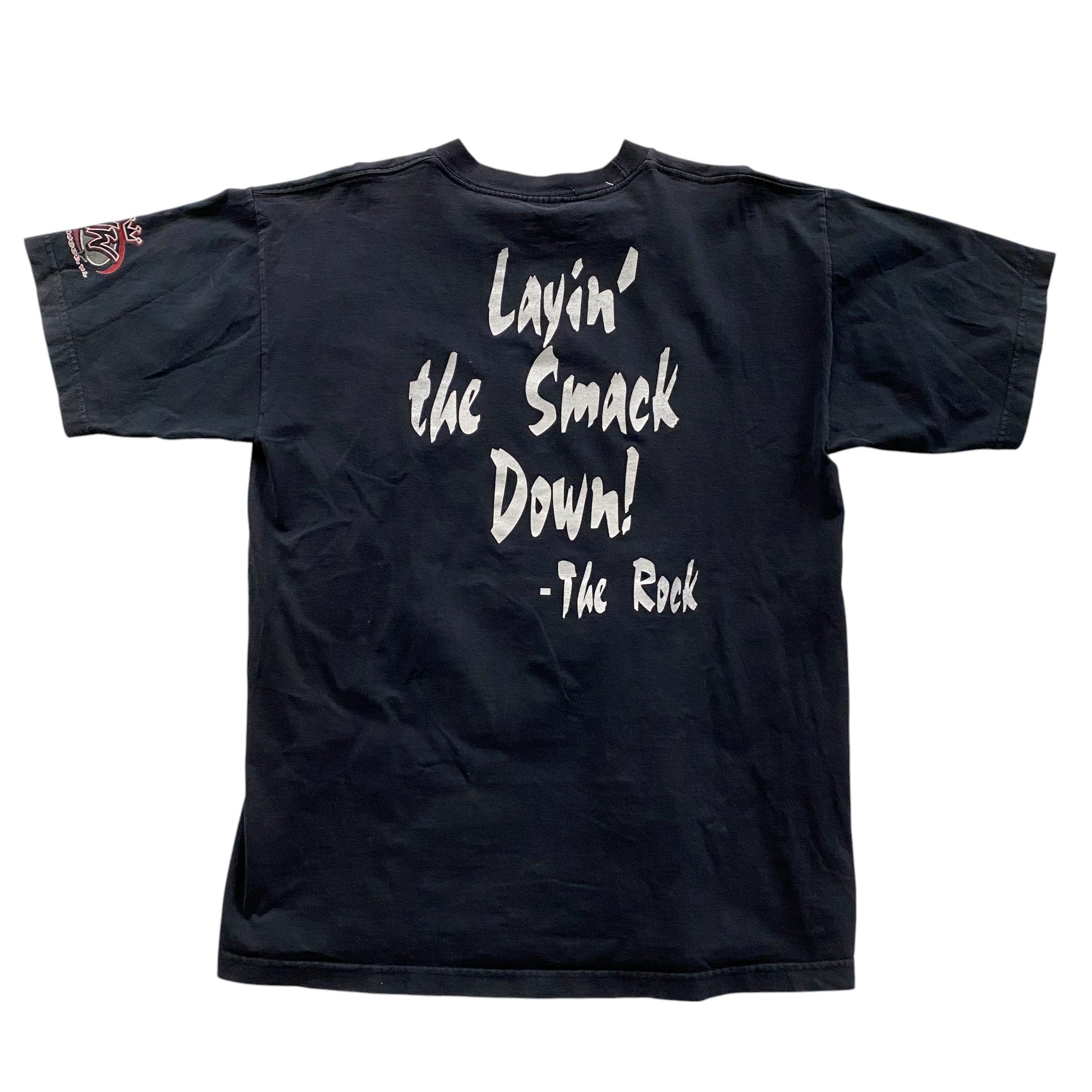 1998 WWF The Rock "Layin the Smack Down" T-Shirt