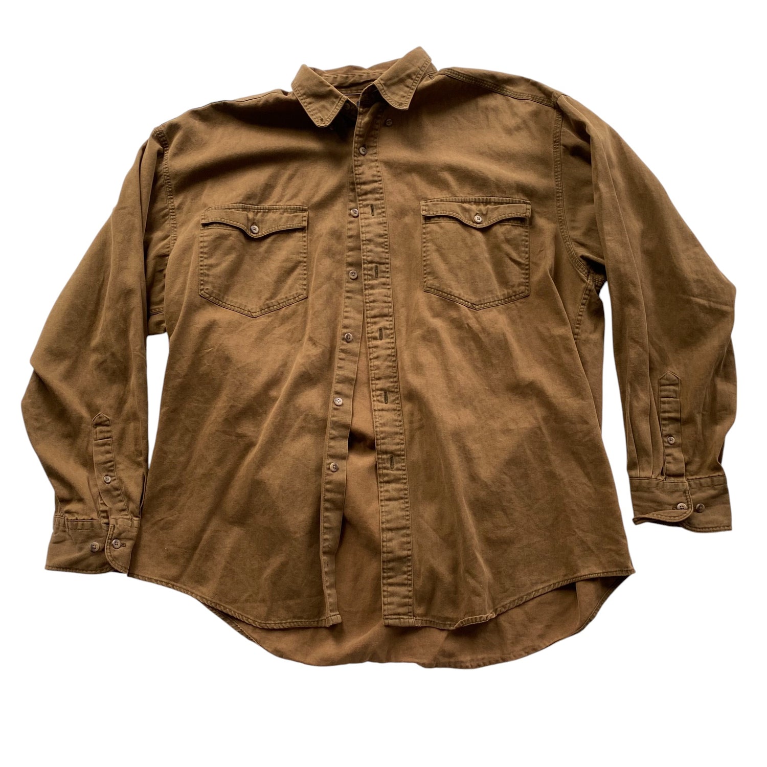 Vintage GAP Brown Long Sleeve Button Up