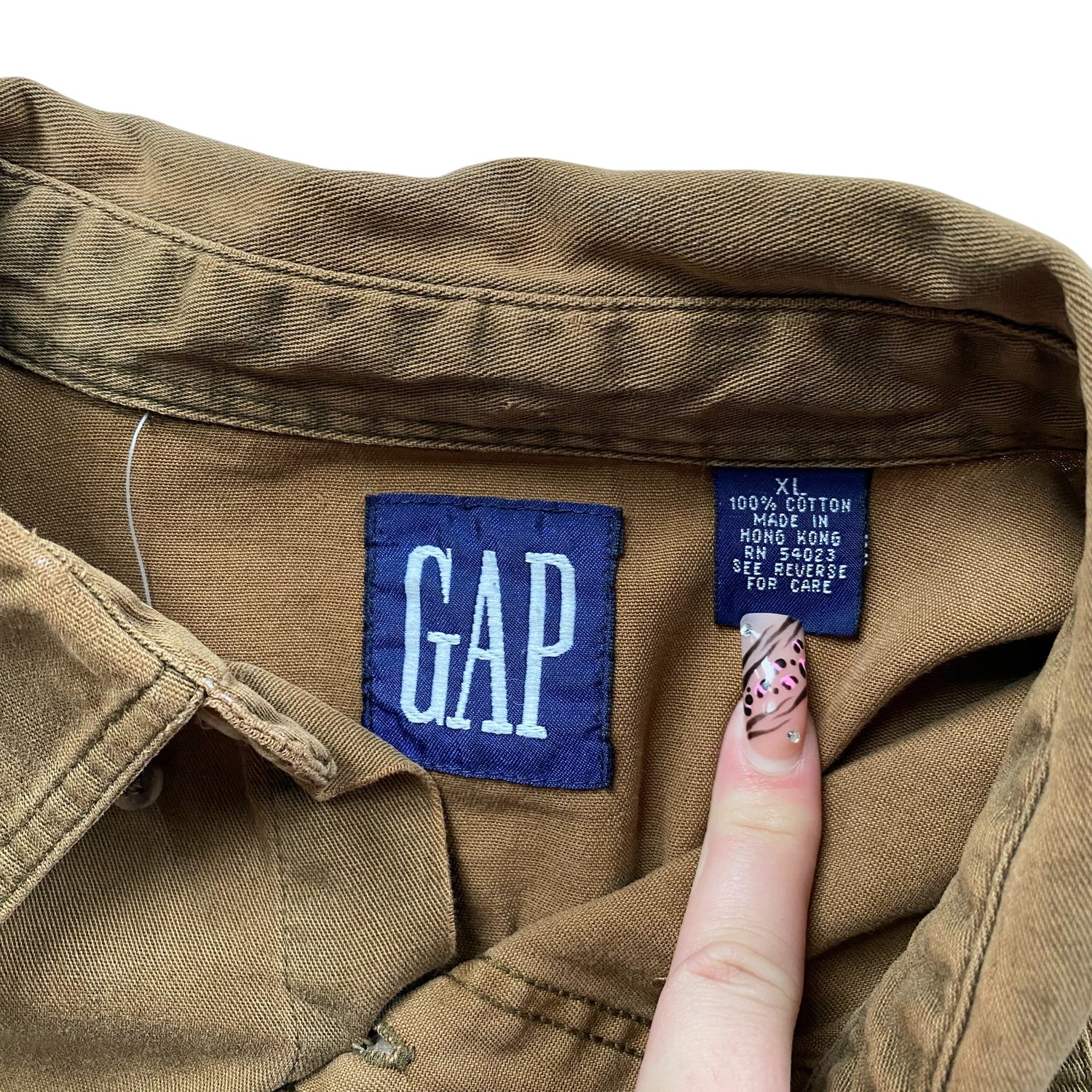 Vintage GAP Brown Long Sleeve Button Up