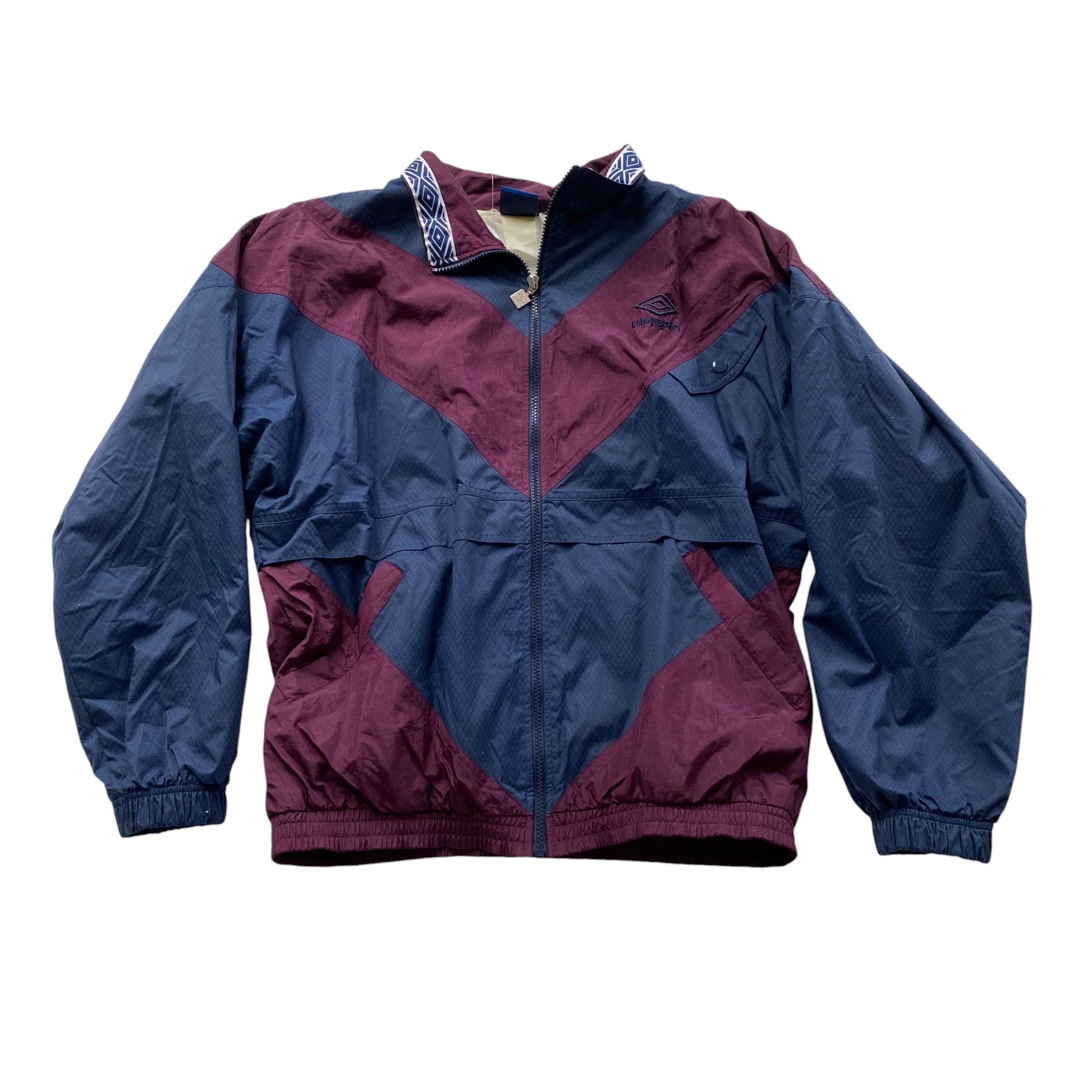 Vintage Umbro Blue & Purple Zip Up Windbreaker