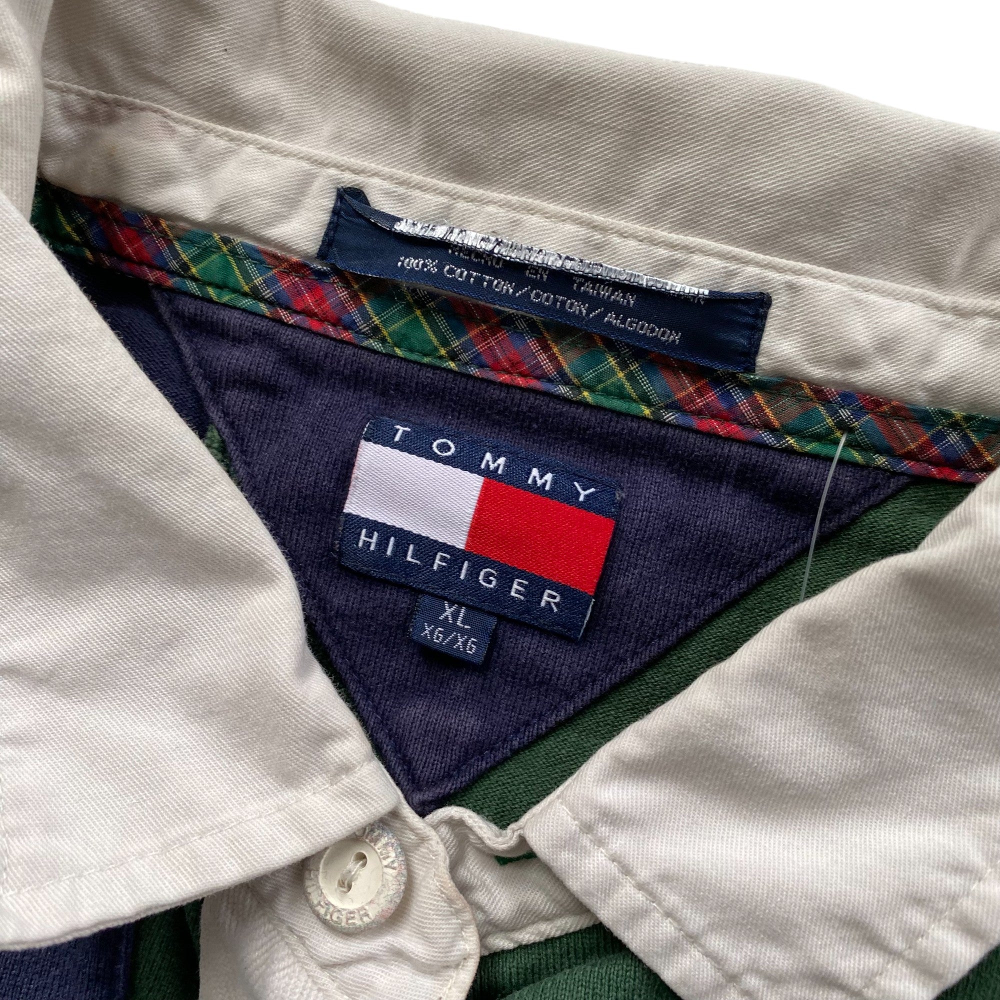 Vintage Tommy Hilfiger Green Rugby Shirt
