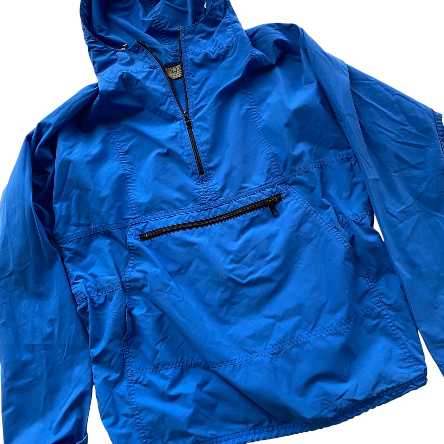 Vintage L.L.Bean Blue Quarter Zip Winbreaker