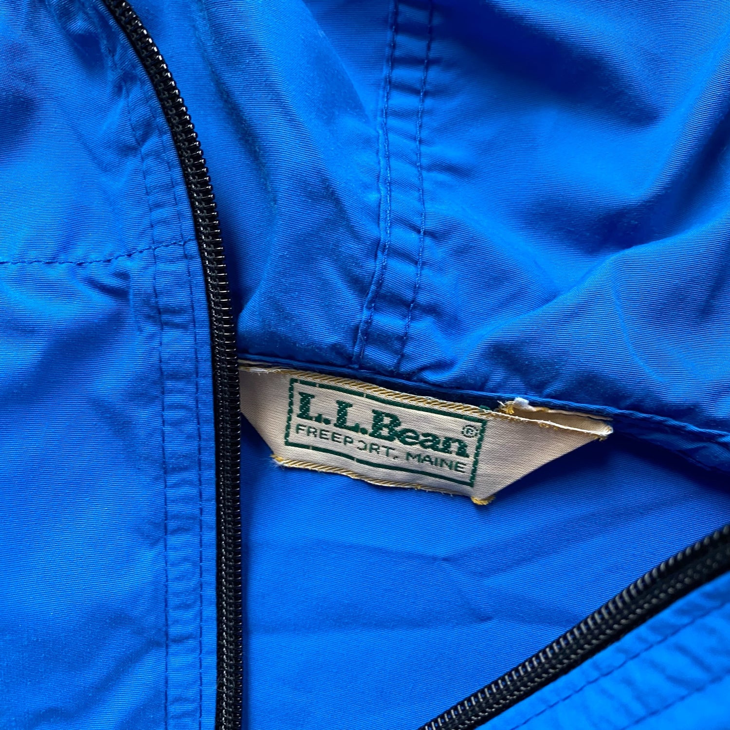 Vintage L.L.Bean Blue Quarter Zip Winbreaker