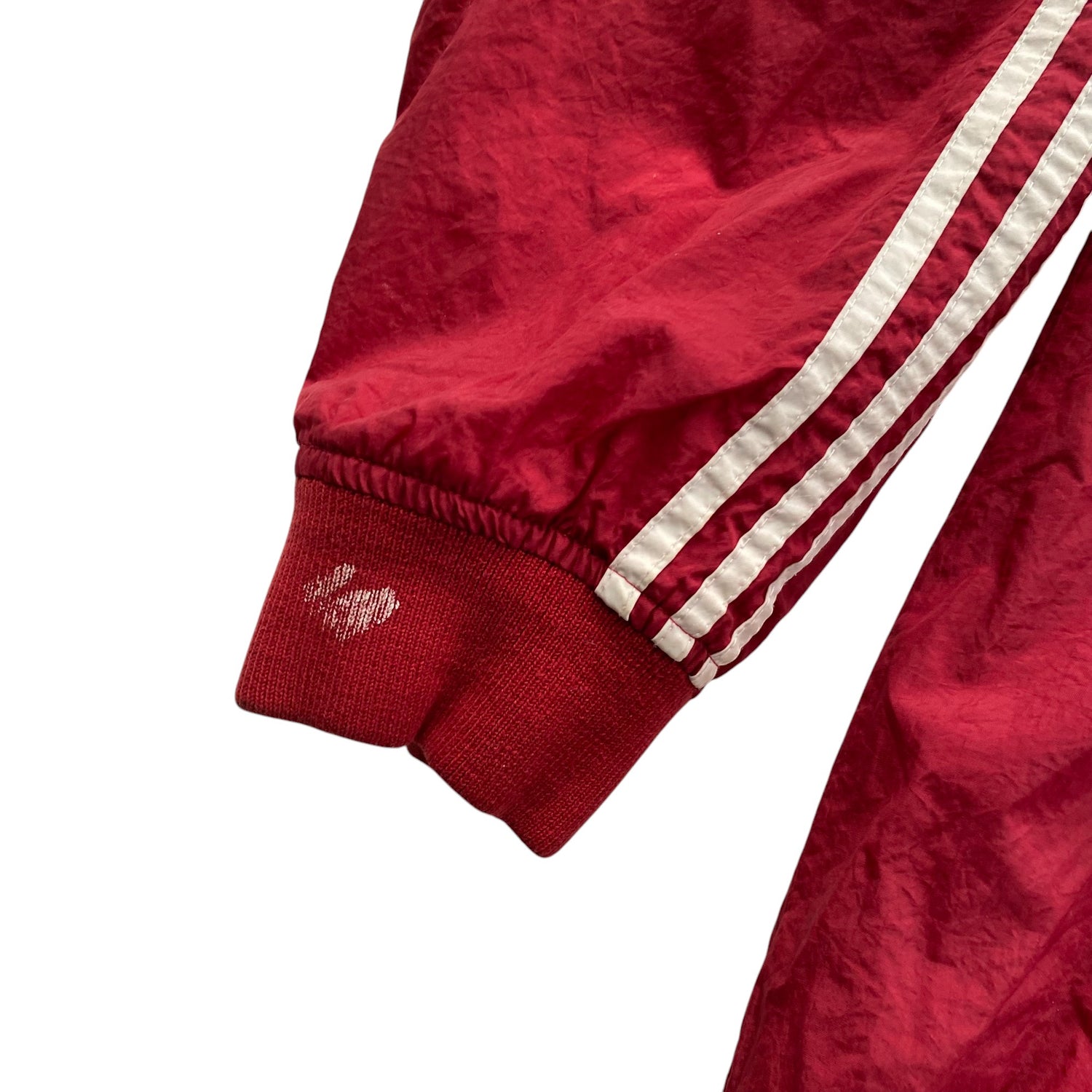 Vintage Adidas Red Pullover Lined Windbreaker