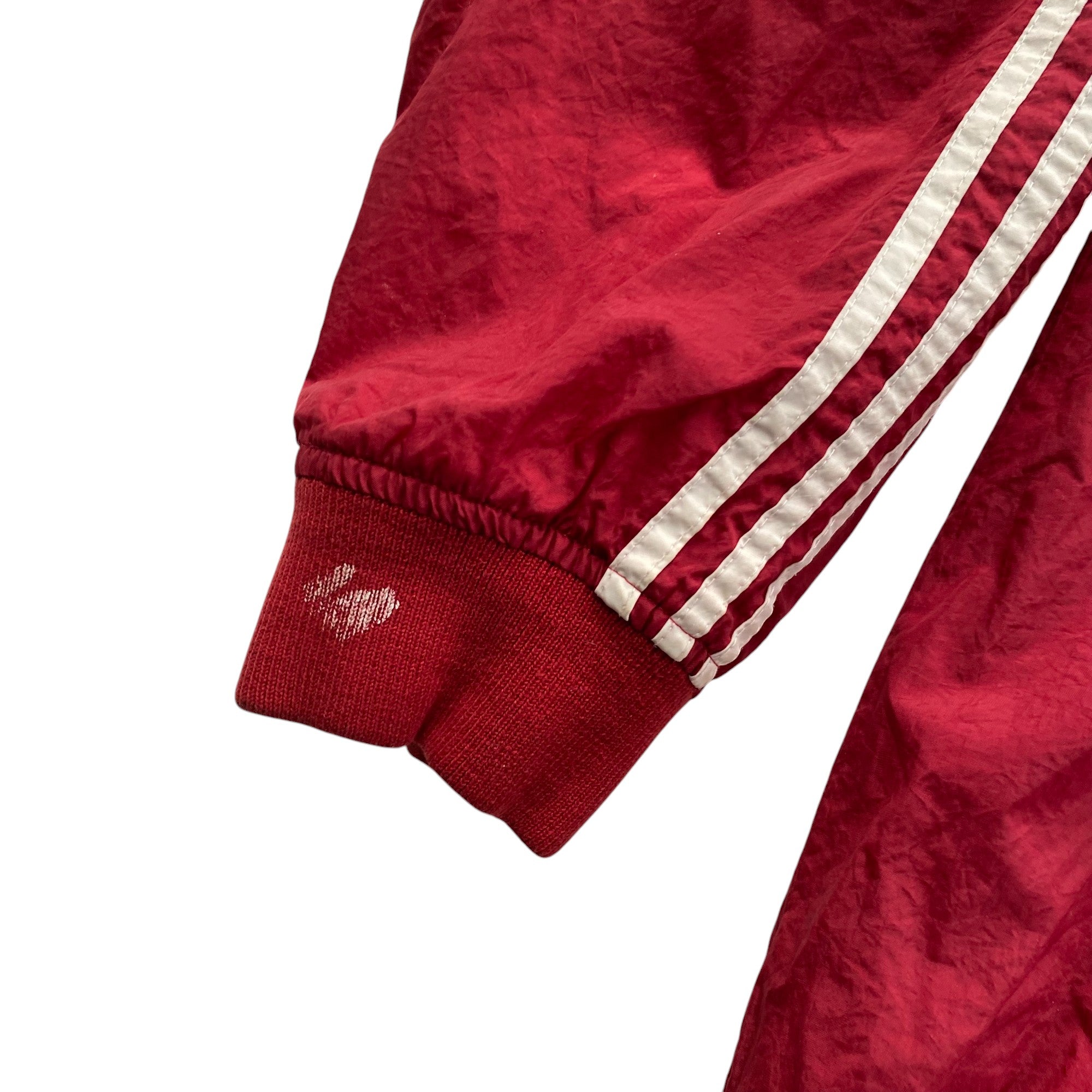Vintage Adidas Red Pullover Lined Windbreaker