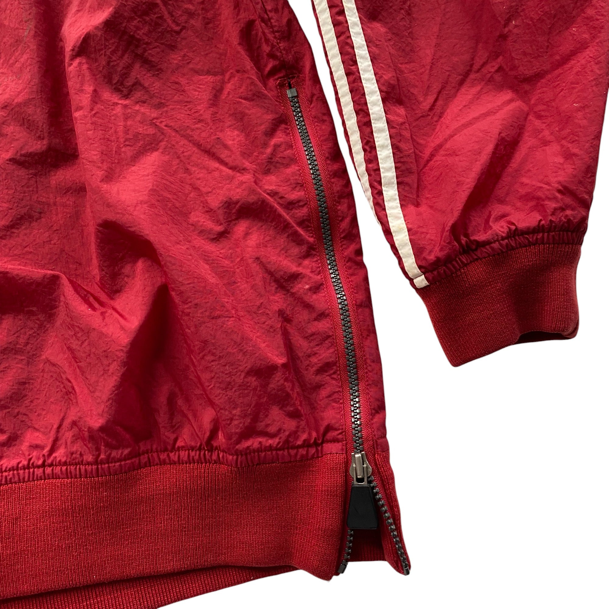 Vintage Adidas Red Pullover Lined Windbreaker