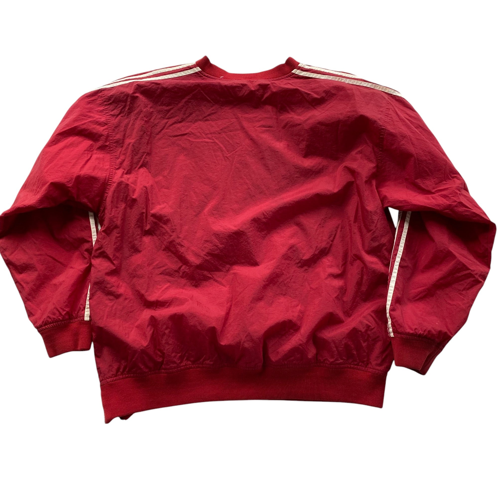 Vintage Adidas Red Pullover Lined Windbreaker
