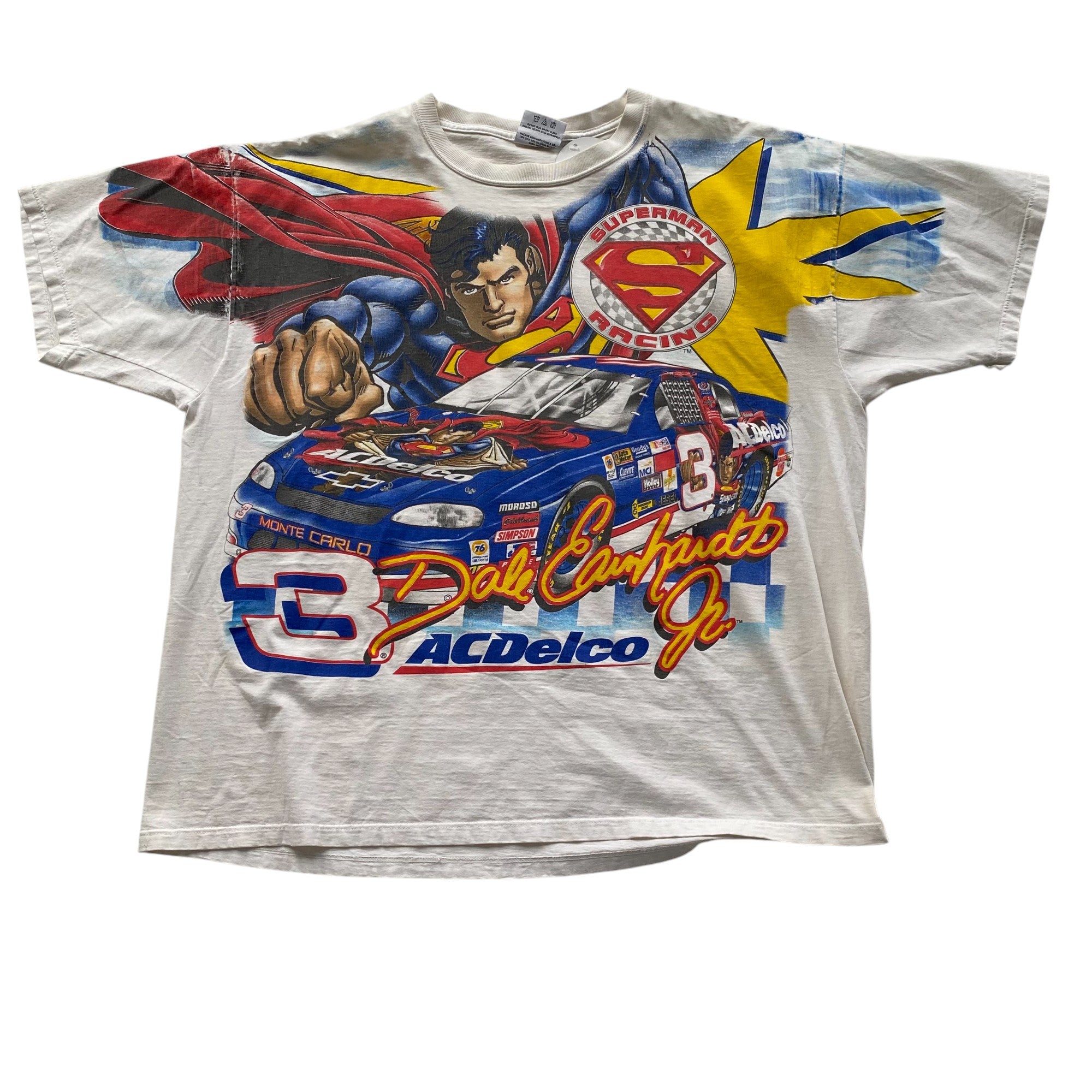 1999 Dale Earnhardt Jr Superman NASCAR AOP T-Shirt
