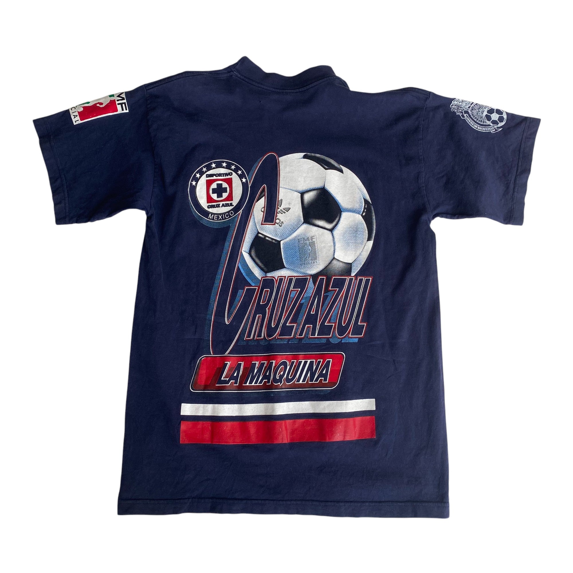 Vintage 90s Cruz Azul AOP Graphic T-Shirt