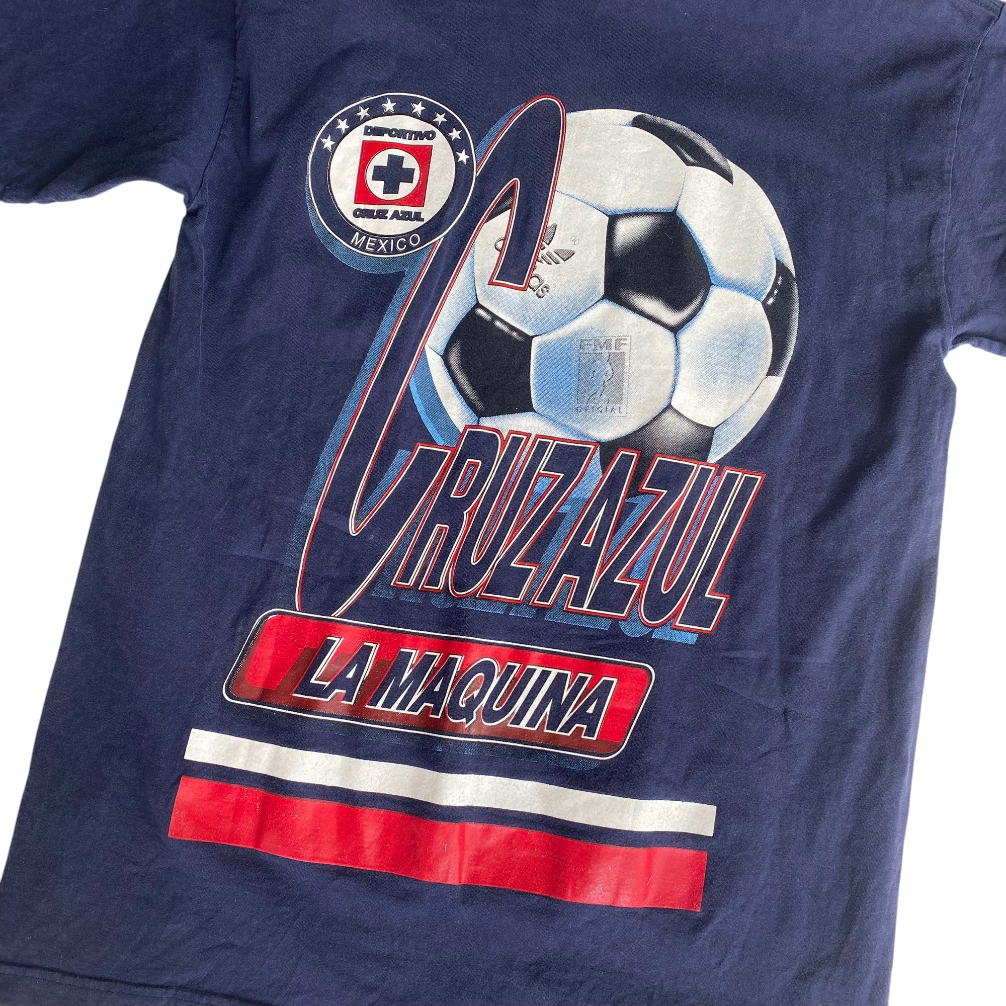 Vintage 90s Cruz Azul AOP Graphic T-Shirt