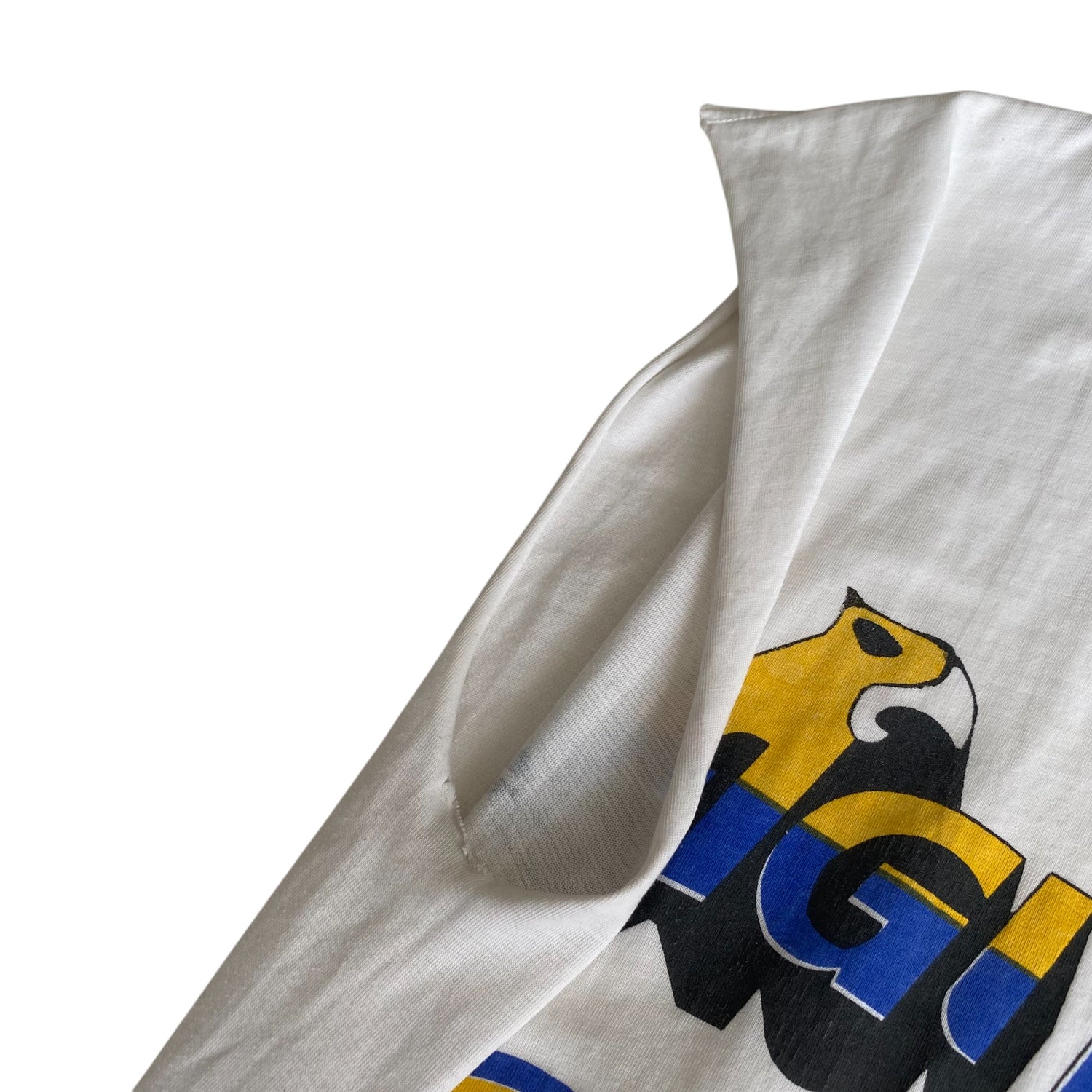 Vintage Club America Eagle Caricature Cut Off Graphic T-Shirt