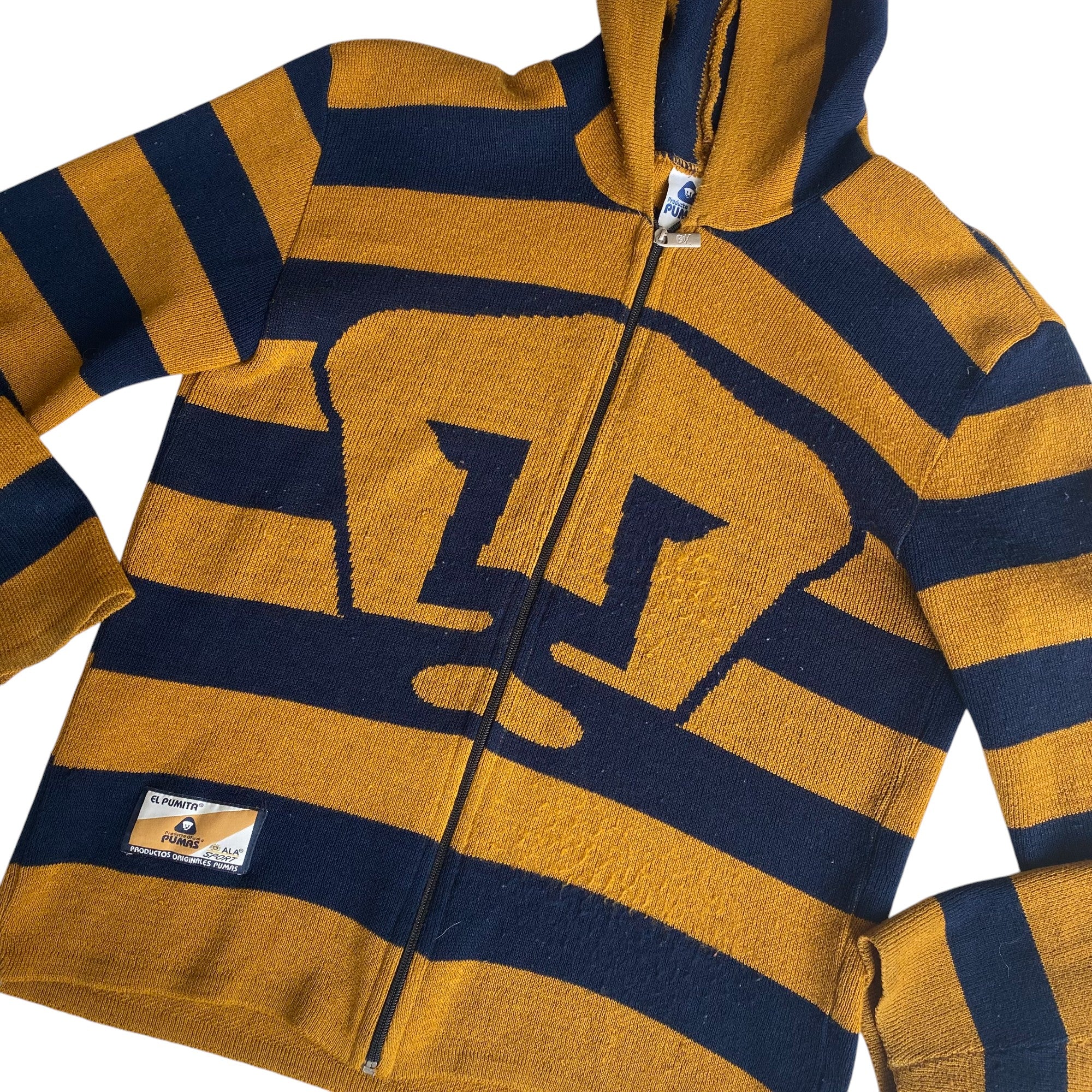Vintage Pumas UNAM Knit Zip Up Hoodie