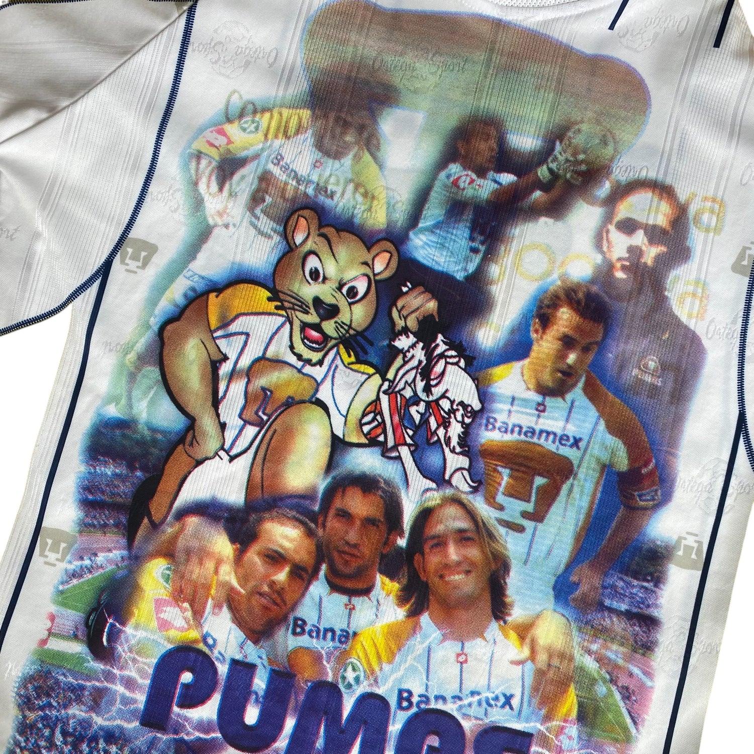 Vintage 2003-04 Pumas UNAM Kikin Fonseca AOP Graphic Jersey