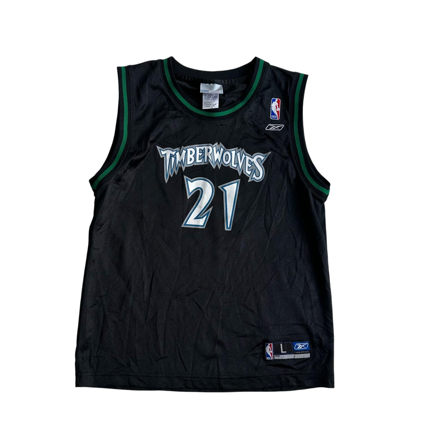 Vintage Minnesota Timberwolves Kevin Garnett Reebok Alternate Jersey