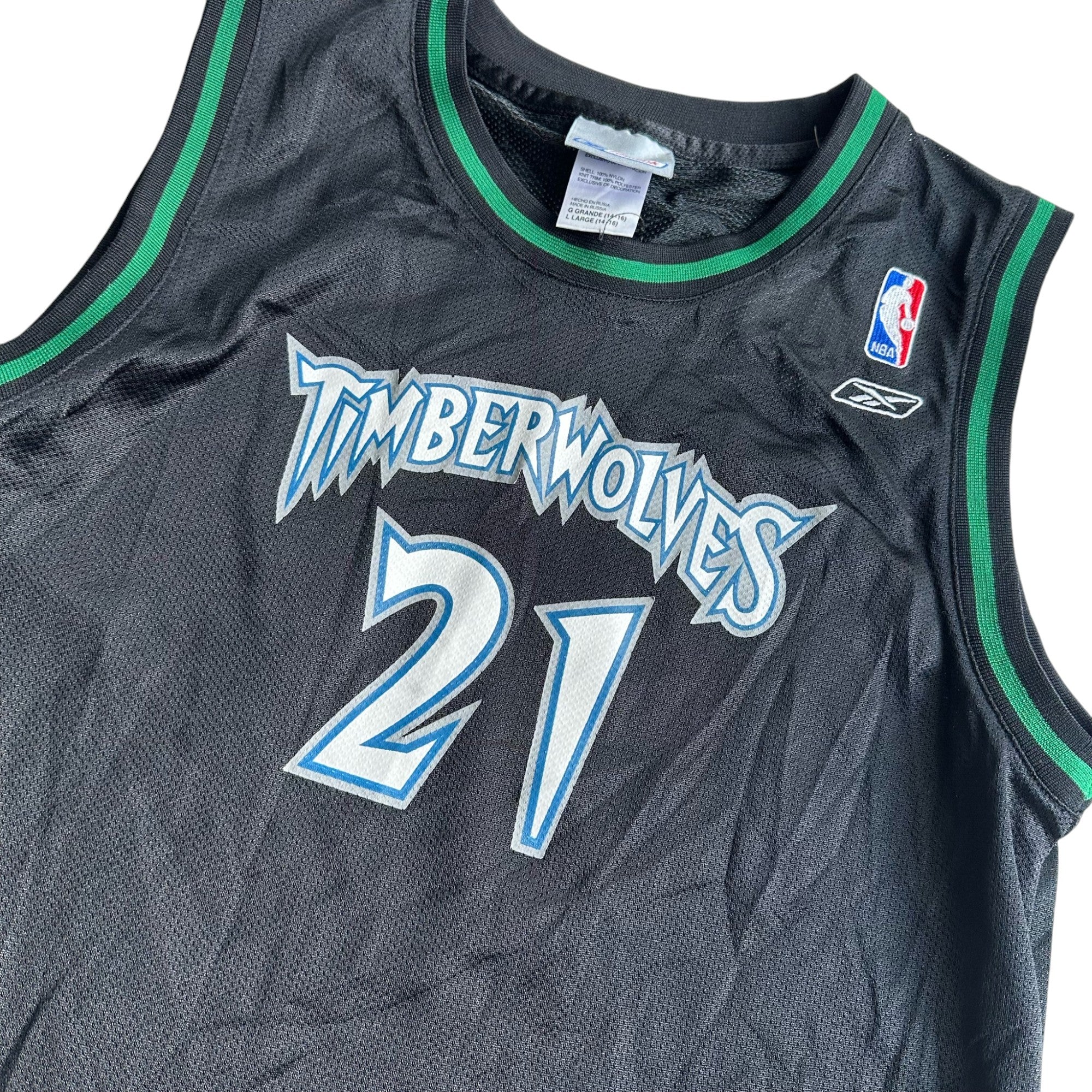 Vintage Minnesota Timberwolves Kevin Garnett Reebok Alternate Jersey