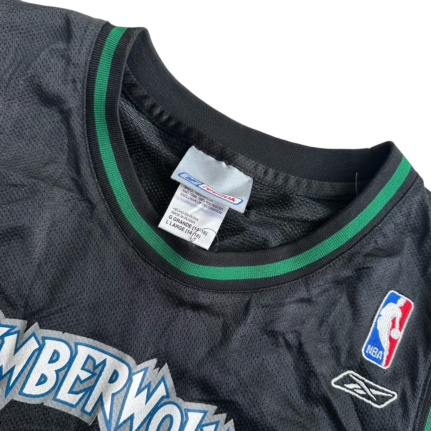 Vintage Minnesota Timberwolves Kevin Garnett Reebok Alternate Jersey