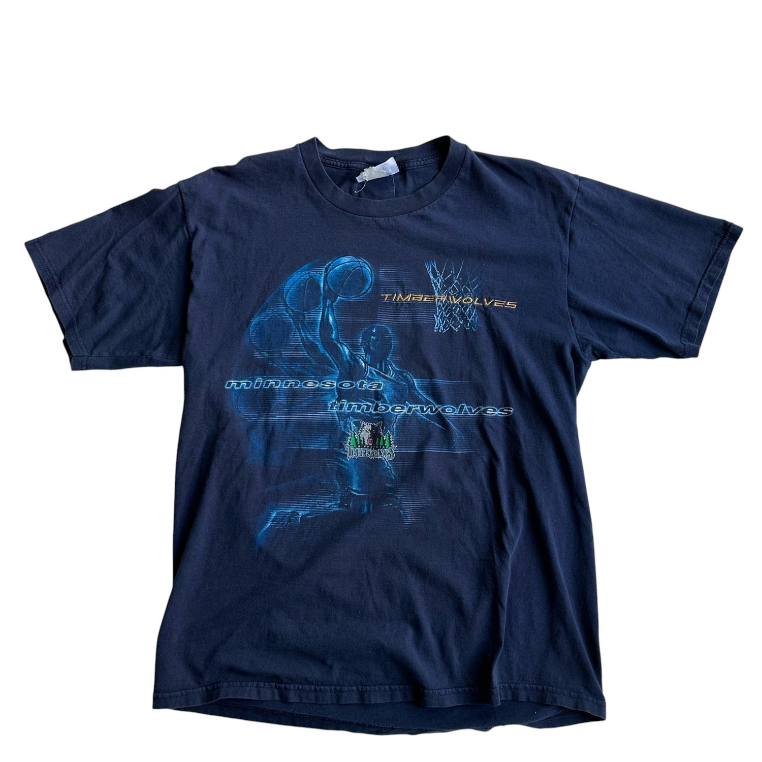 Vintage Minnesota Timberwolves Player Graphic T-Shirt