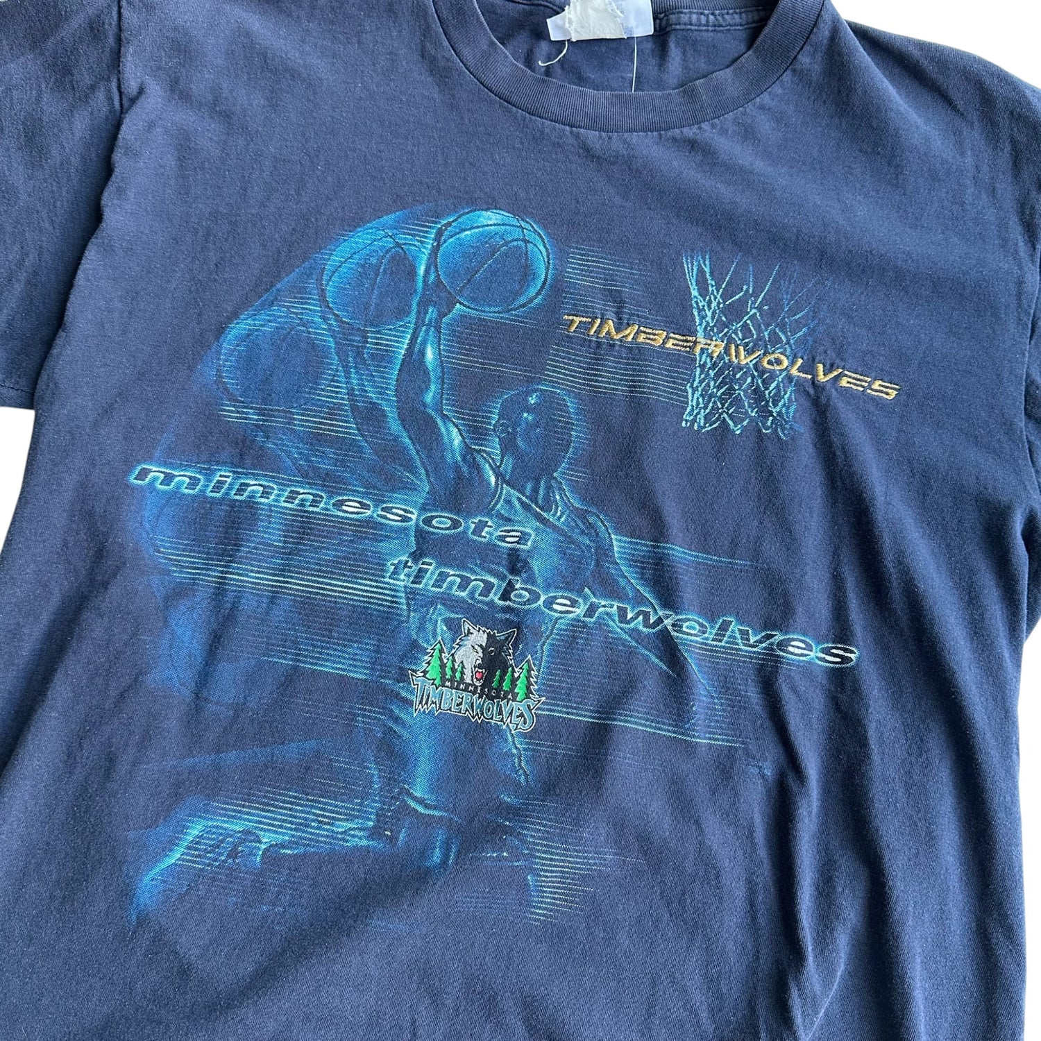 Vintage Minnesota Timberwolves Player Graphic T-Shirt