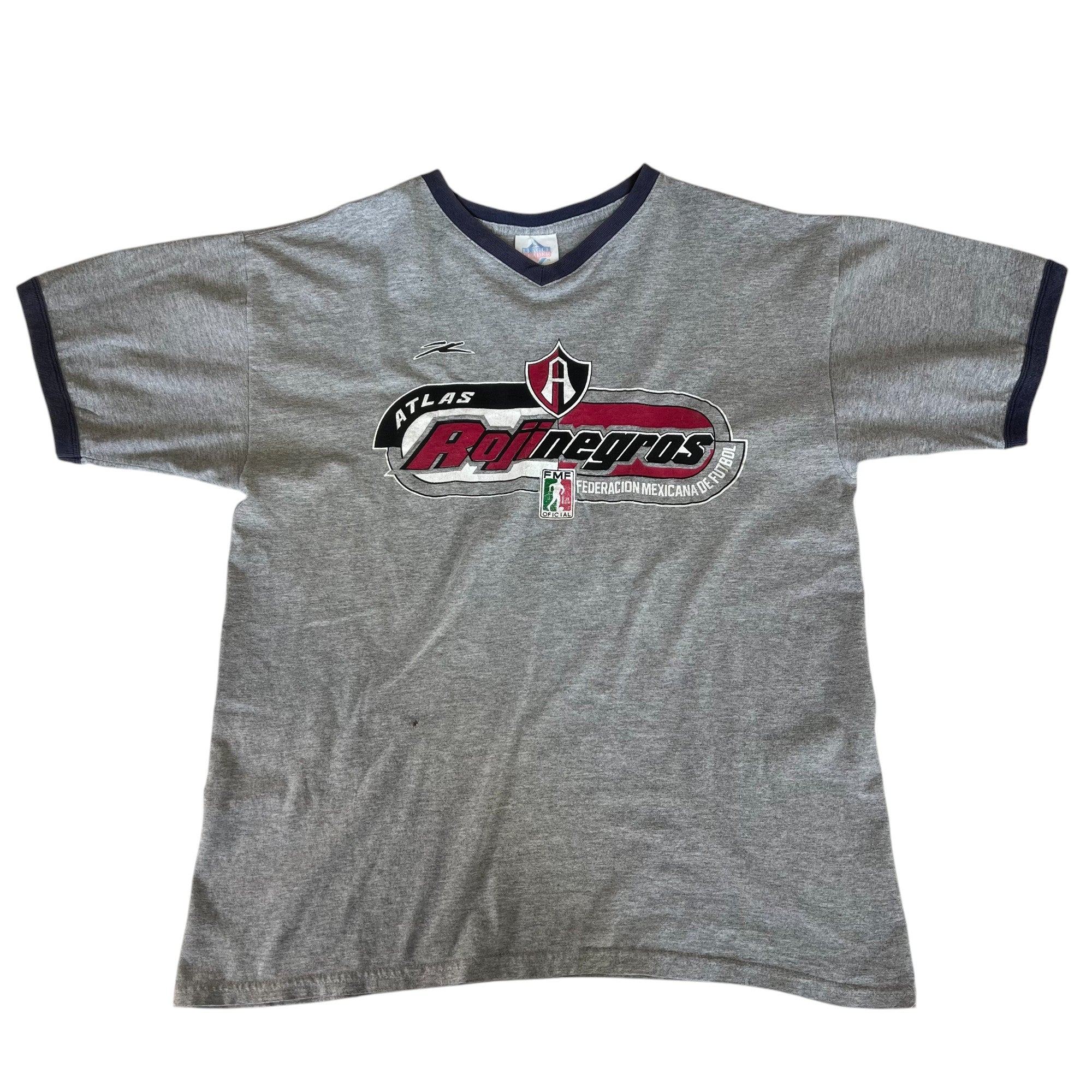 2000s Atlas FC Rojinegros Ringer T-Shirt