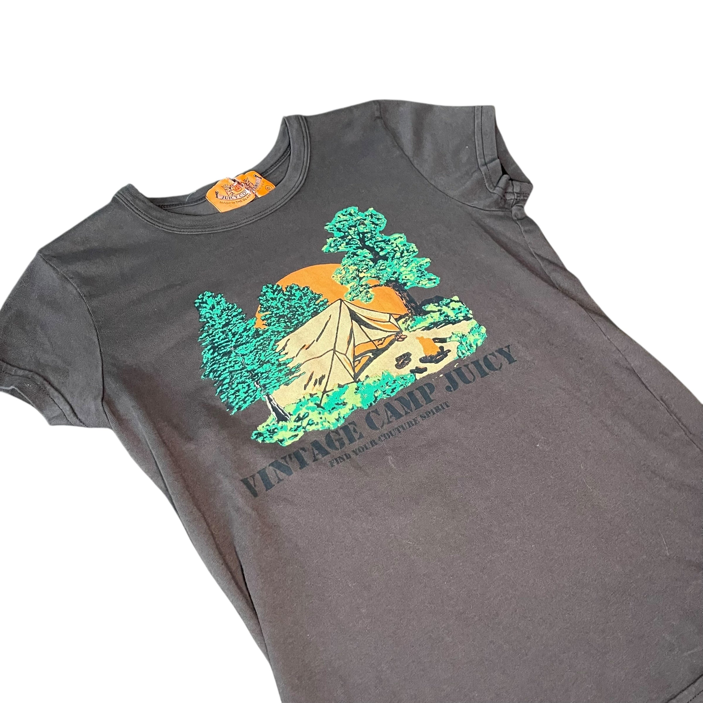 Y2K Juicy Couture Brown Baby Tee