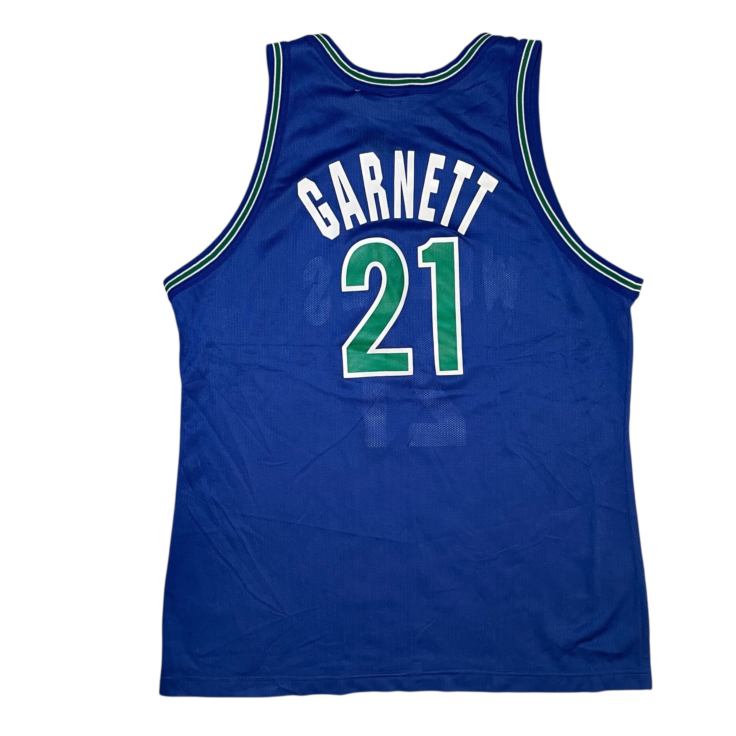 Vintage 90s Minnesota Timberwolves Kevin Garnett Champion Jersey