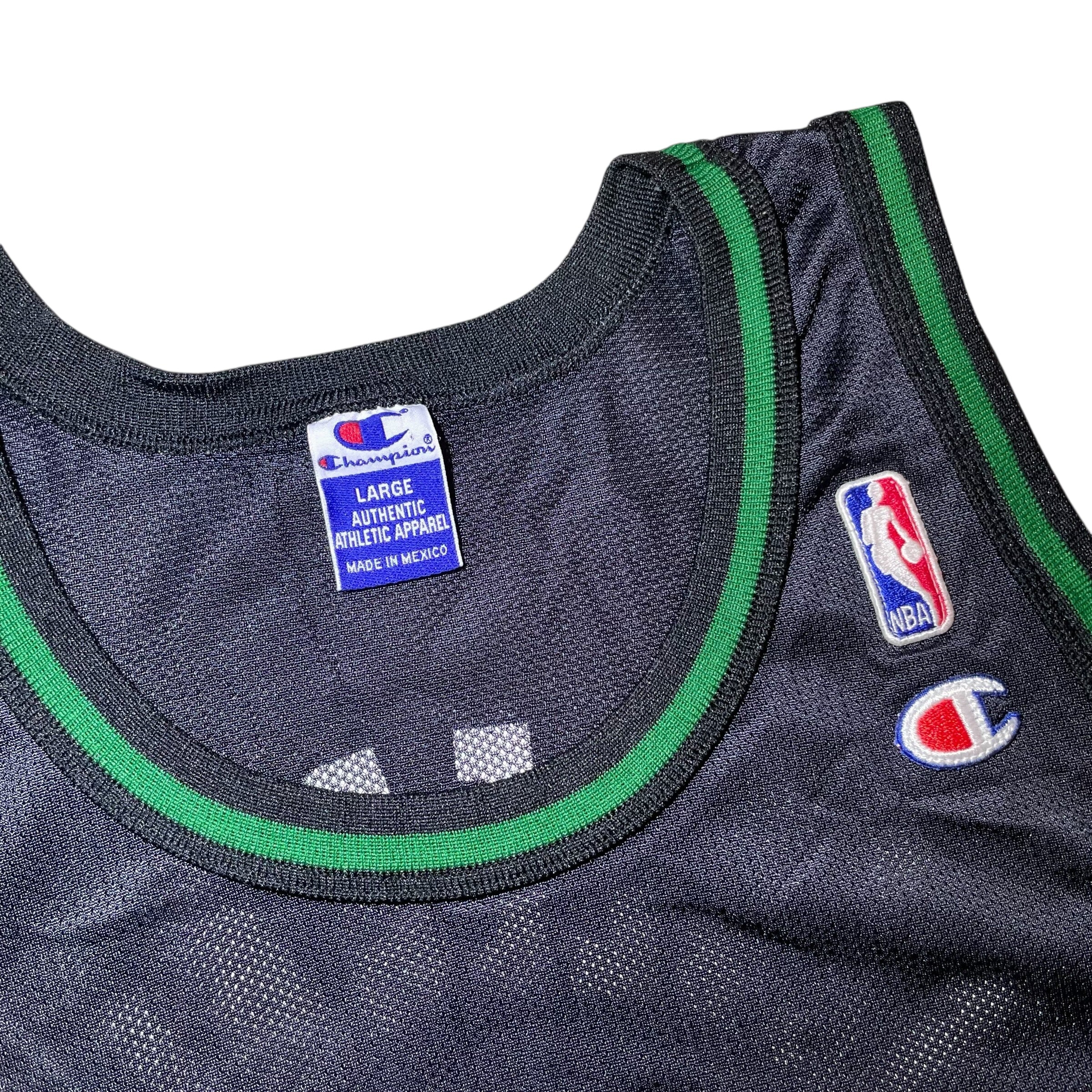 Vintage Minnesota Timberwolves Wally Szczerbiak Black Champion Jersey