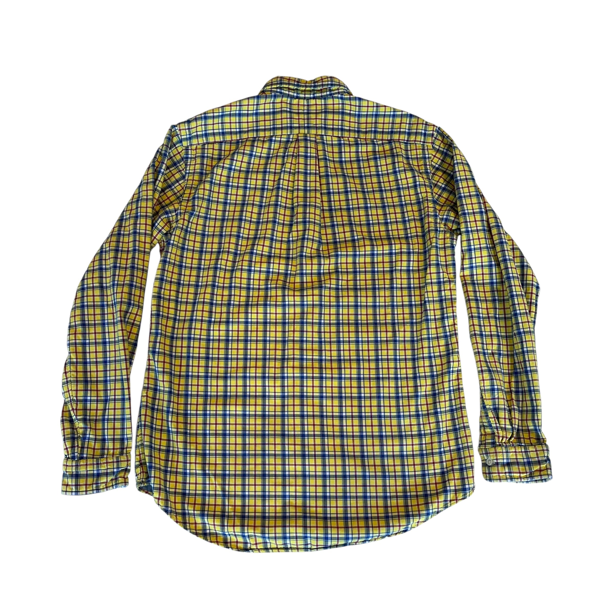Y2K Polo Ralph Lauren Yellow Plaid Button Up