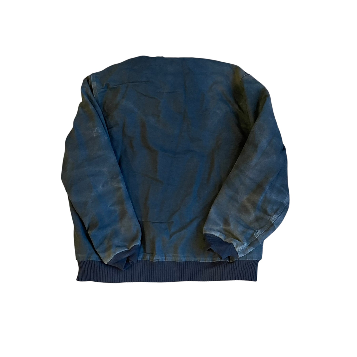 Vintage Distressed Carhartt Black Quilted Hooded Jacket