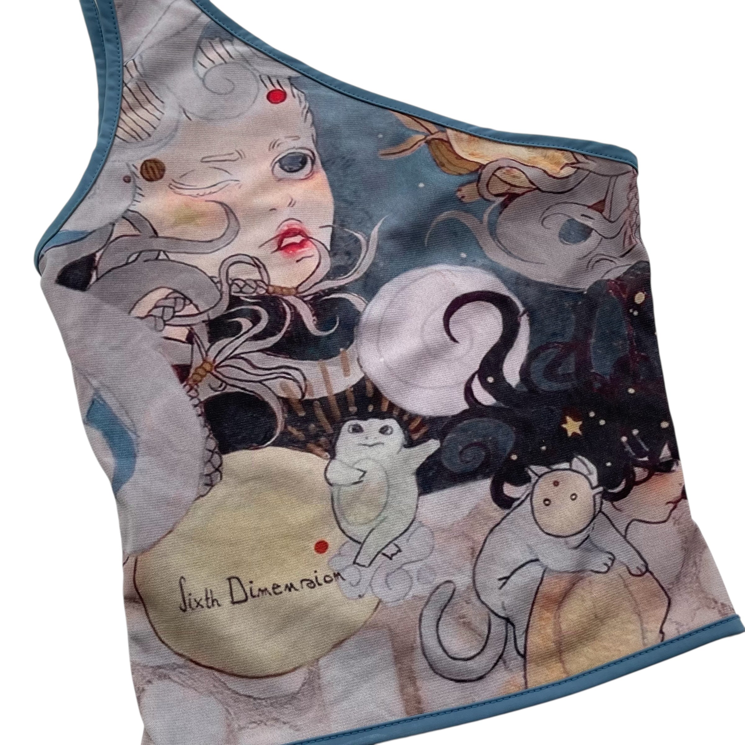 Vintage Y2K 6th Dimension Single Strap Tank Top