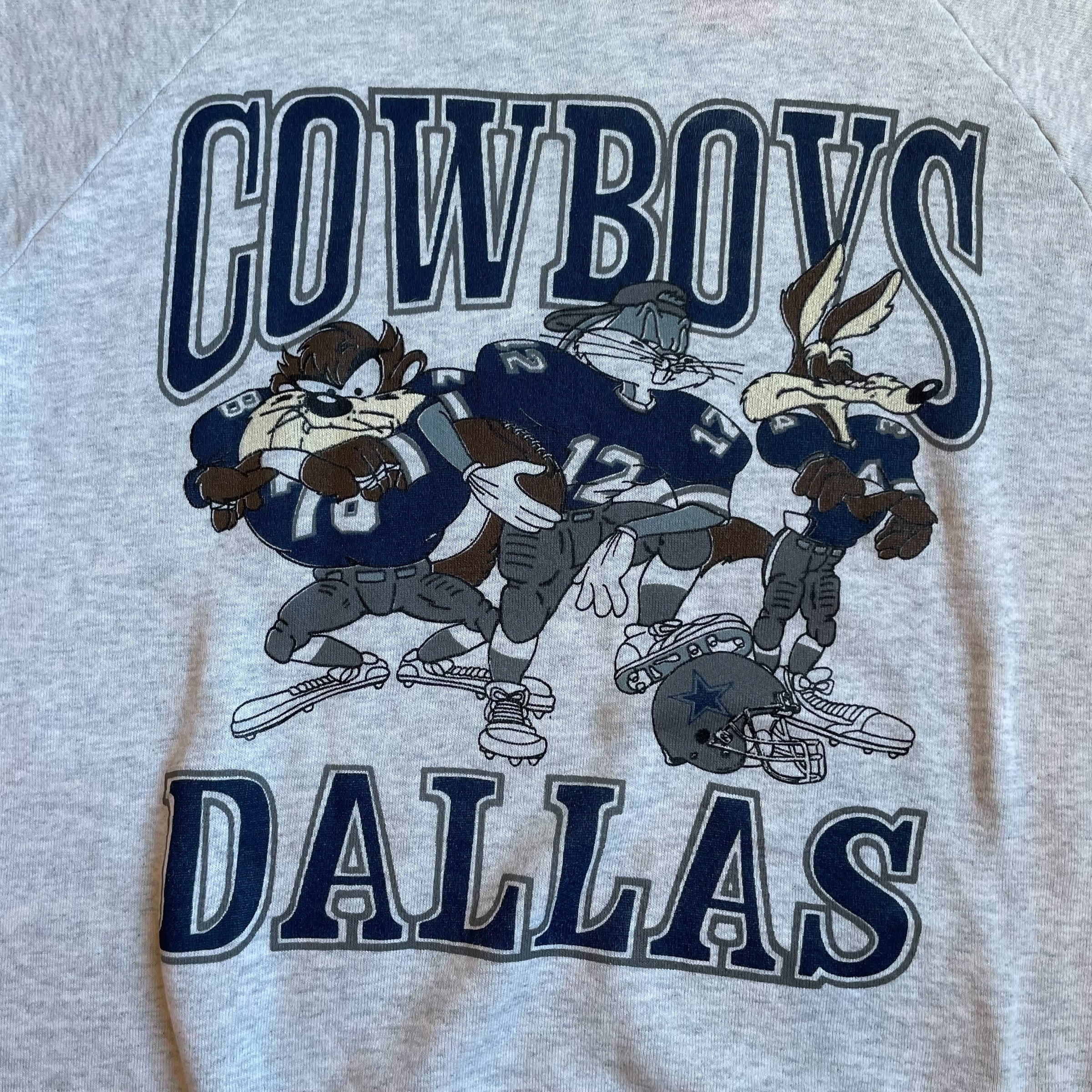 Vintage 90s Dallas Cowboys x Looney Tunes Gray Sweatshirt