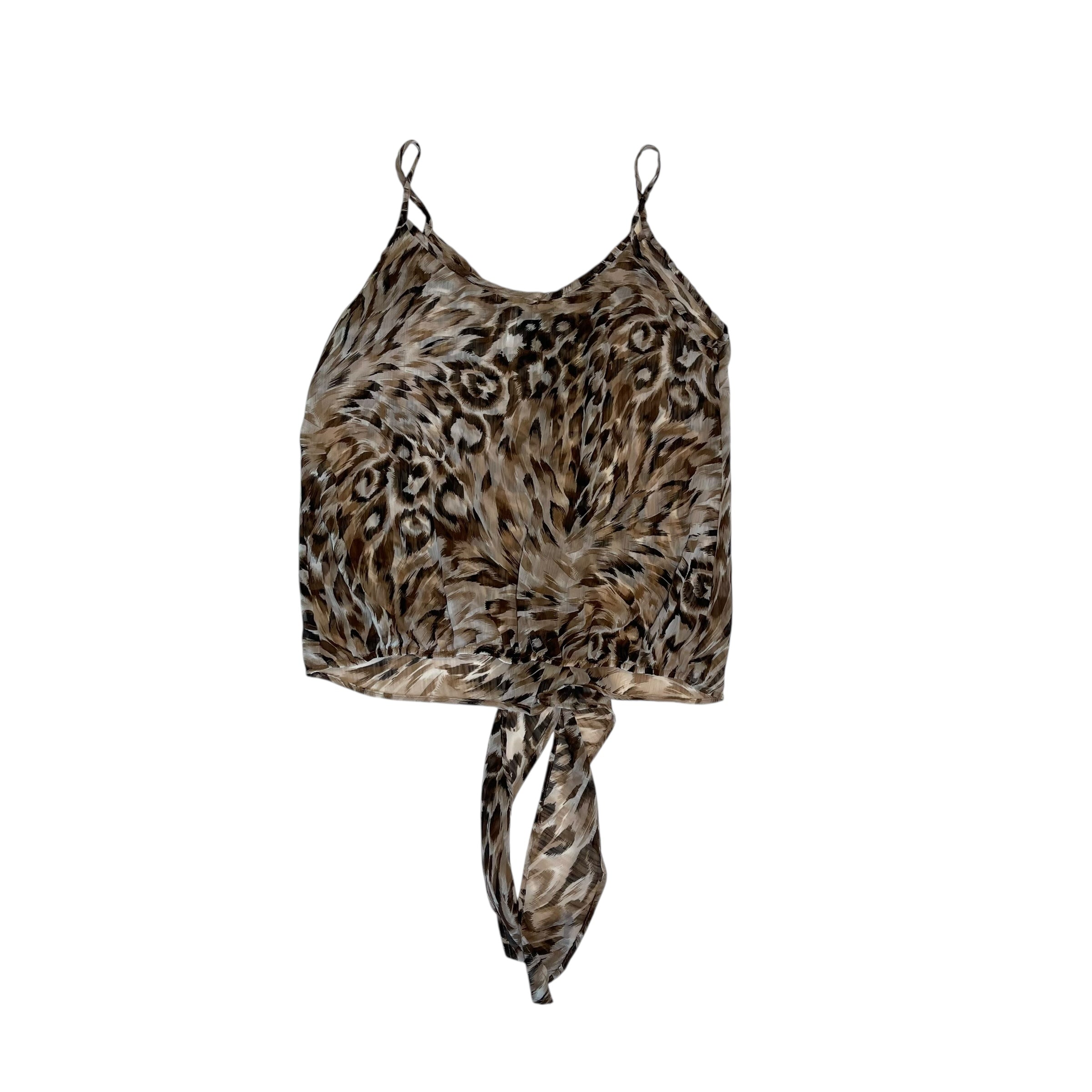 Vintage Kirra Cheeta Print Strappy Blouse