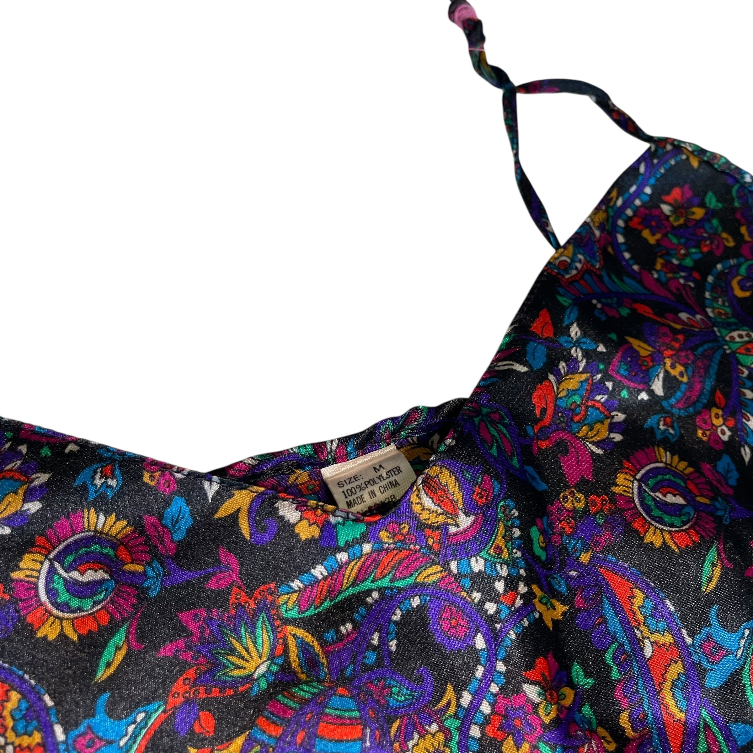 Y2K Multicolored Silky Cami