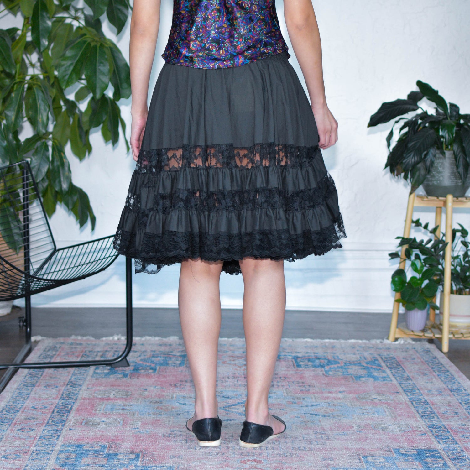 Vintage Ma1co Modes Lace Layered Skirt