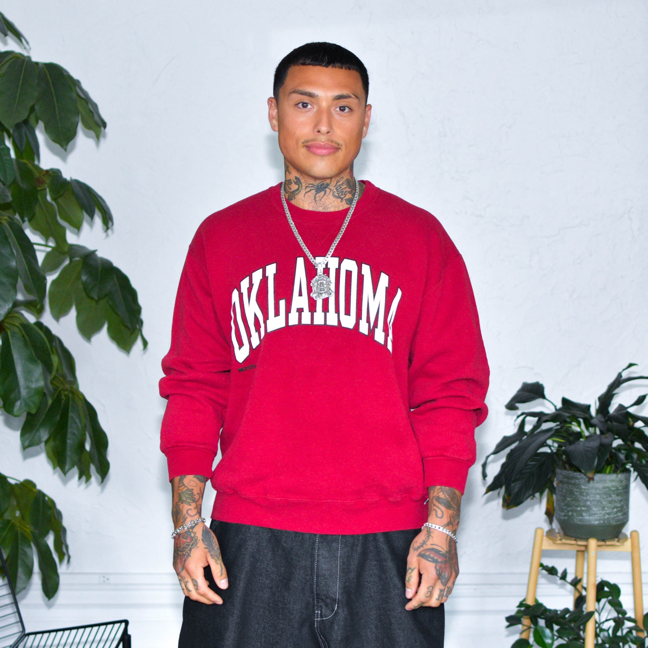 Vintage Russell Athletic Oklahoma Sooners Red Crewneck