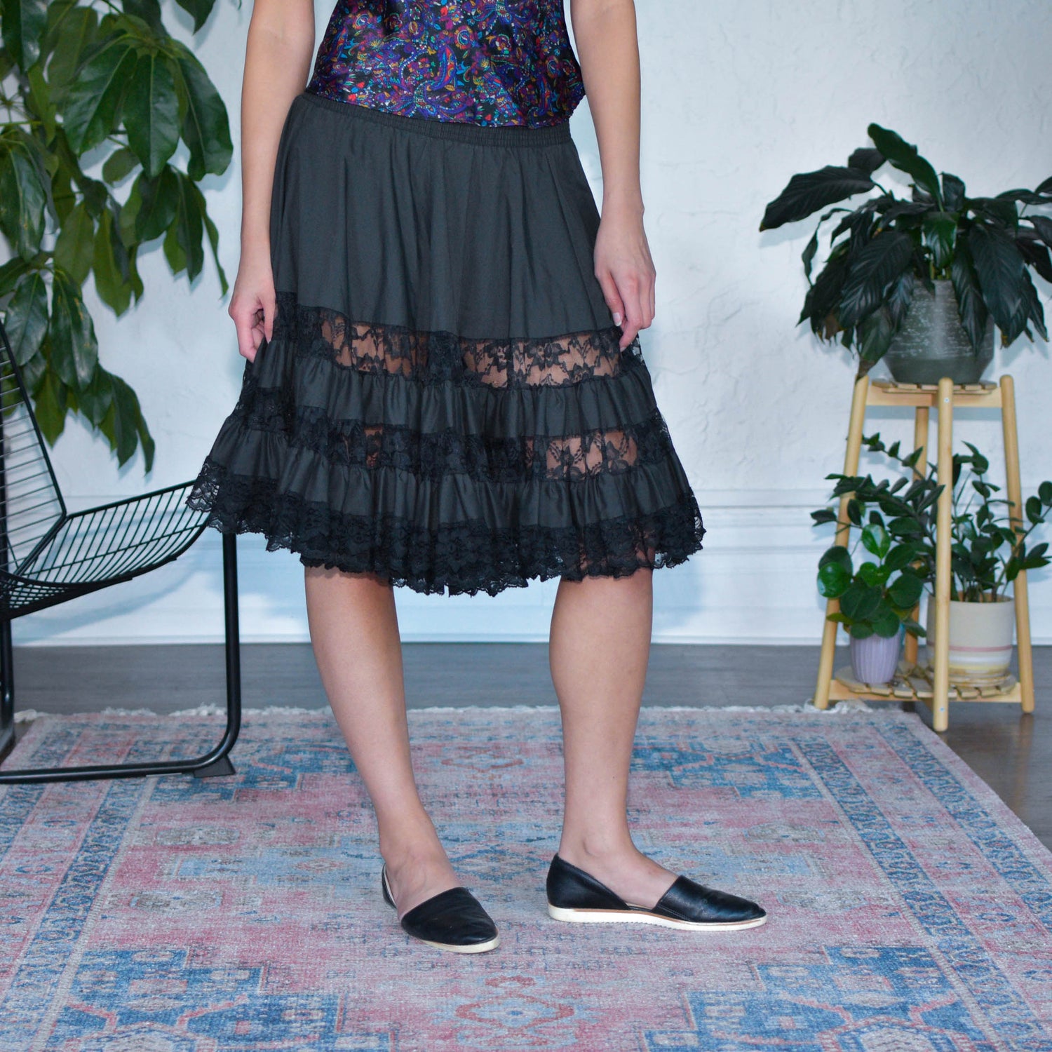 Vintage Ma1co Modes Lace Layered Skirt