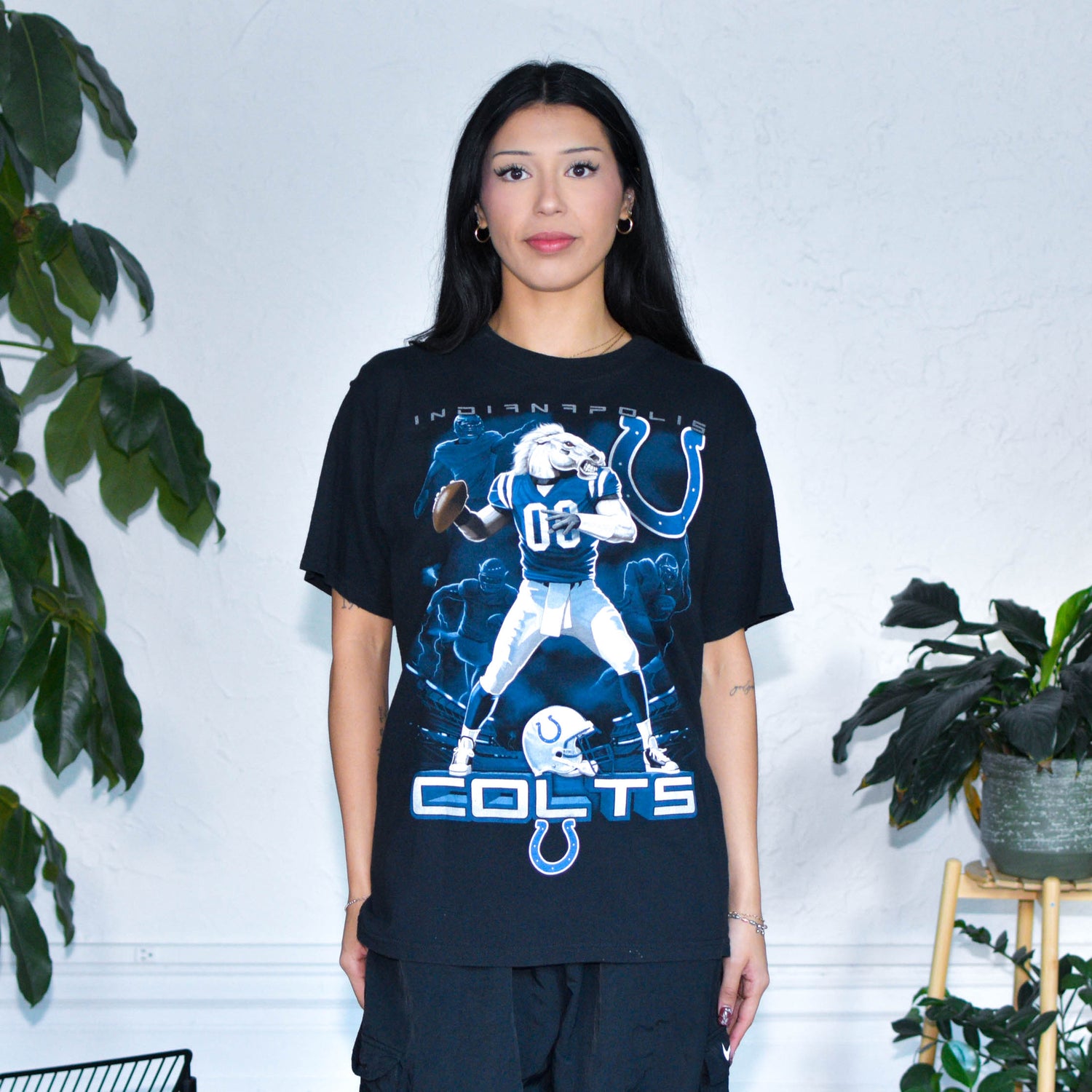 Vintage Indianapolis Colts Lightning Graphic T-Shirt