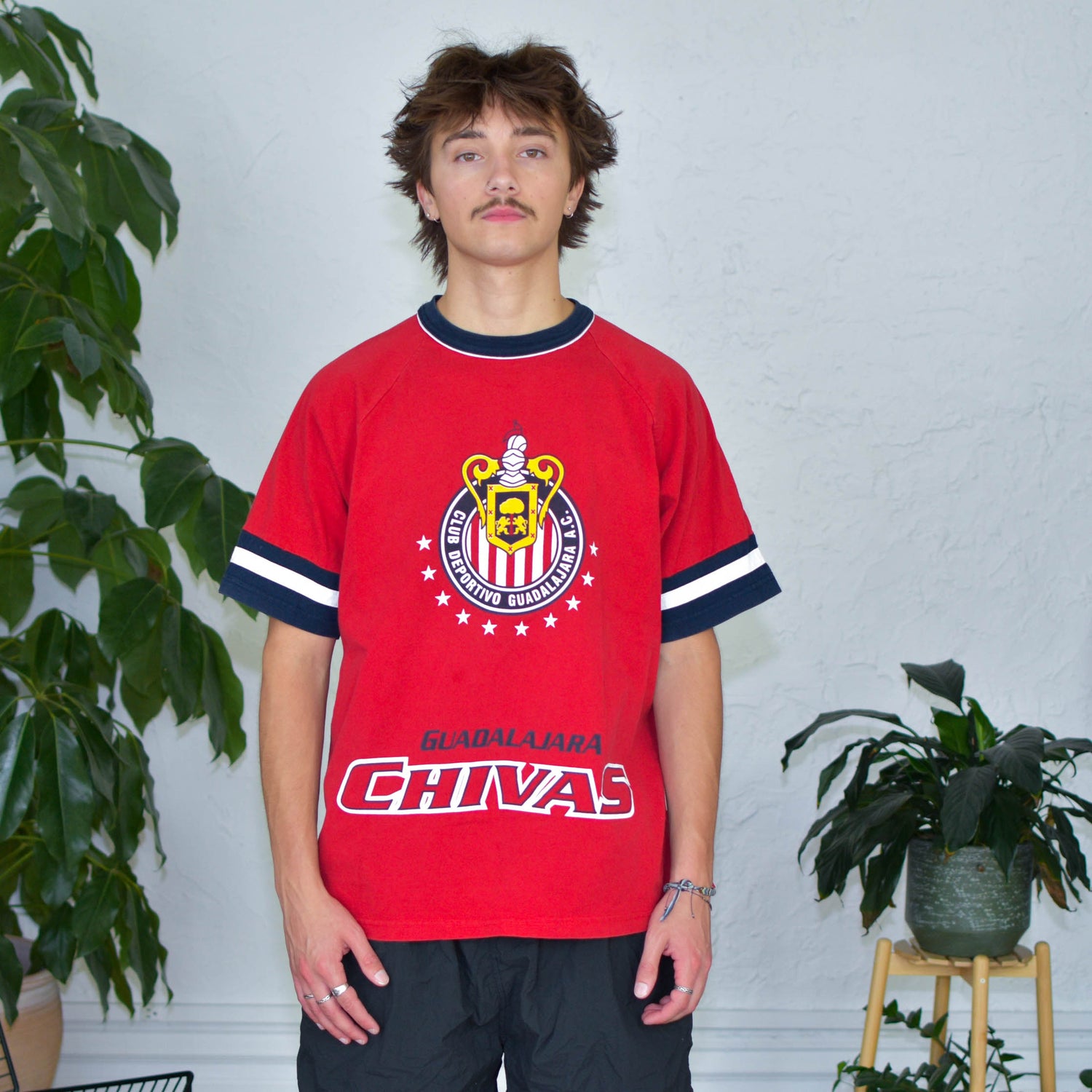 Vintage Chivas De Guadalajara Ringer Logo T-Shirt