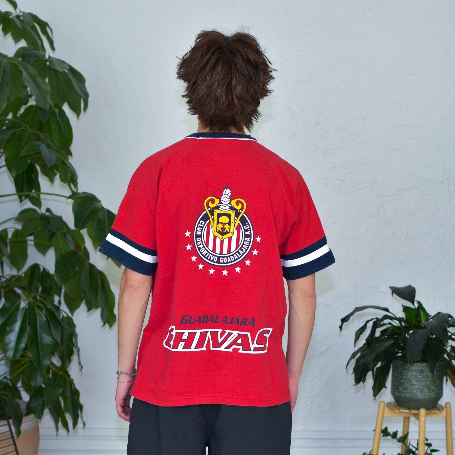 Vintage Chivas De Guadalajara Ringer Logo T-Shirt