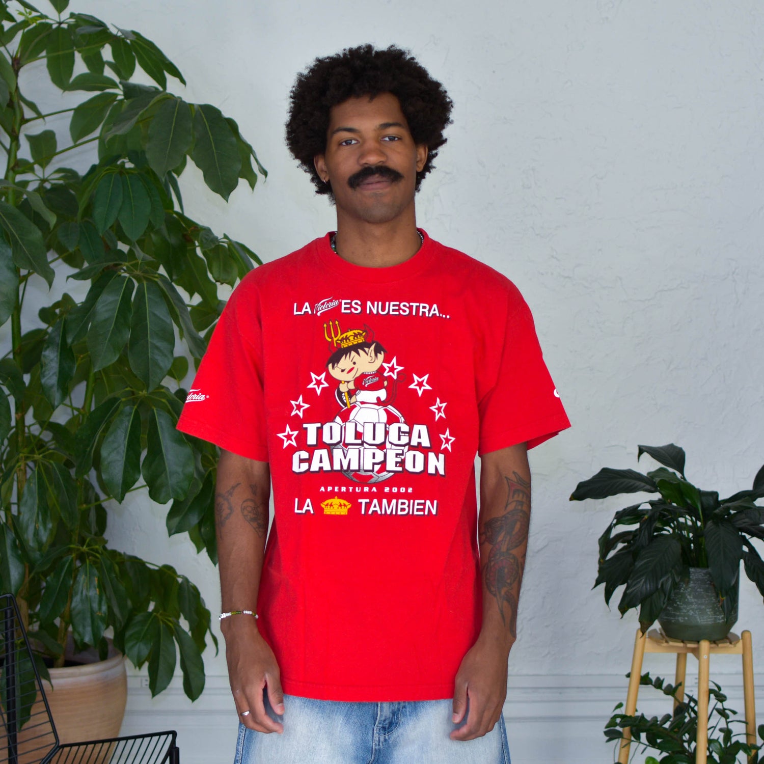 Vintage Apertura 2002 Toluca Champions T-Shirt