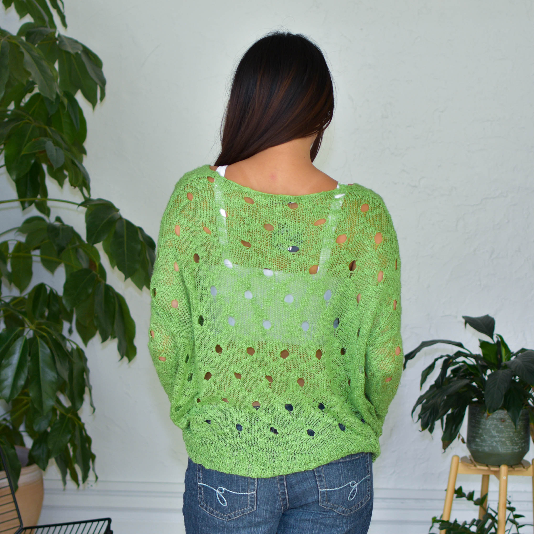 Vintage Coco Roja Long Sleeve Knit Top