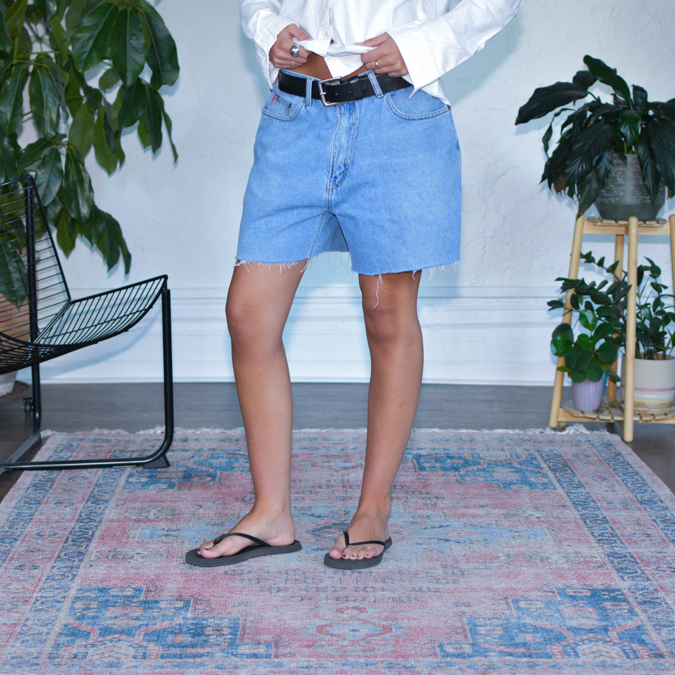 Vintage 90s Bugle Boy Jean Shorts