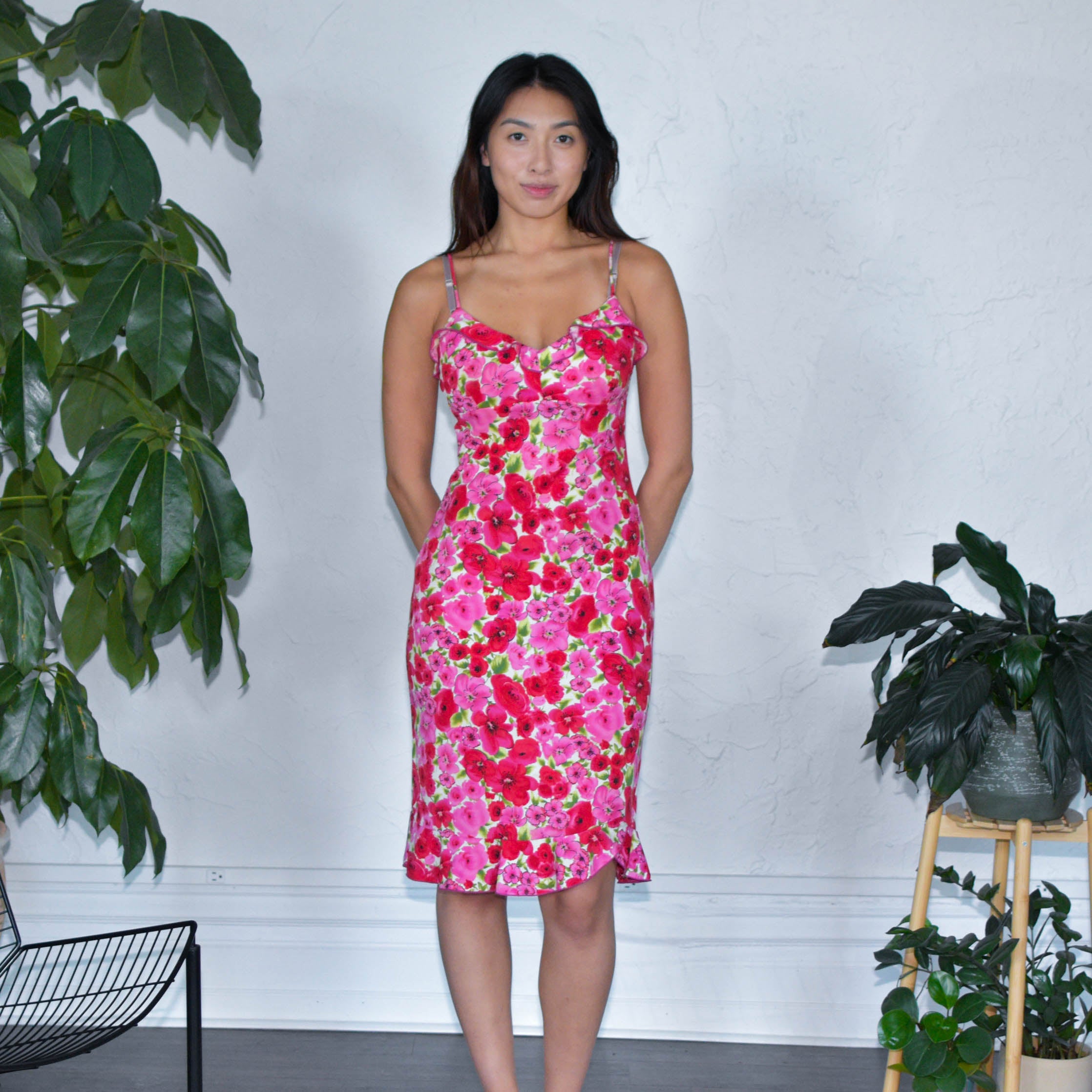 Y2K La Belle Sleeveless Floral Maxi Dress
