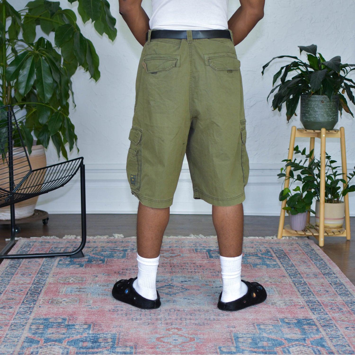 Vintage Y2K Old Navy Olive Cargo Shorts