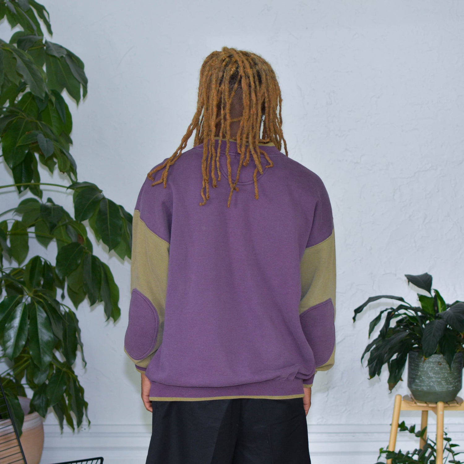 Vintage Golf Elbow Patch Embroidered Sweatshirt