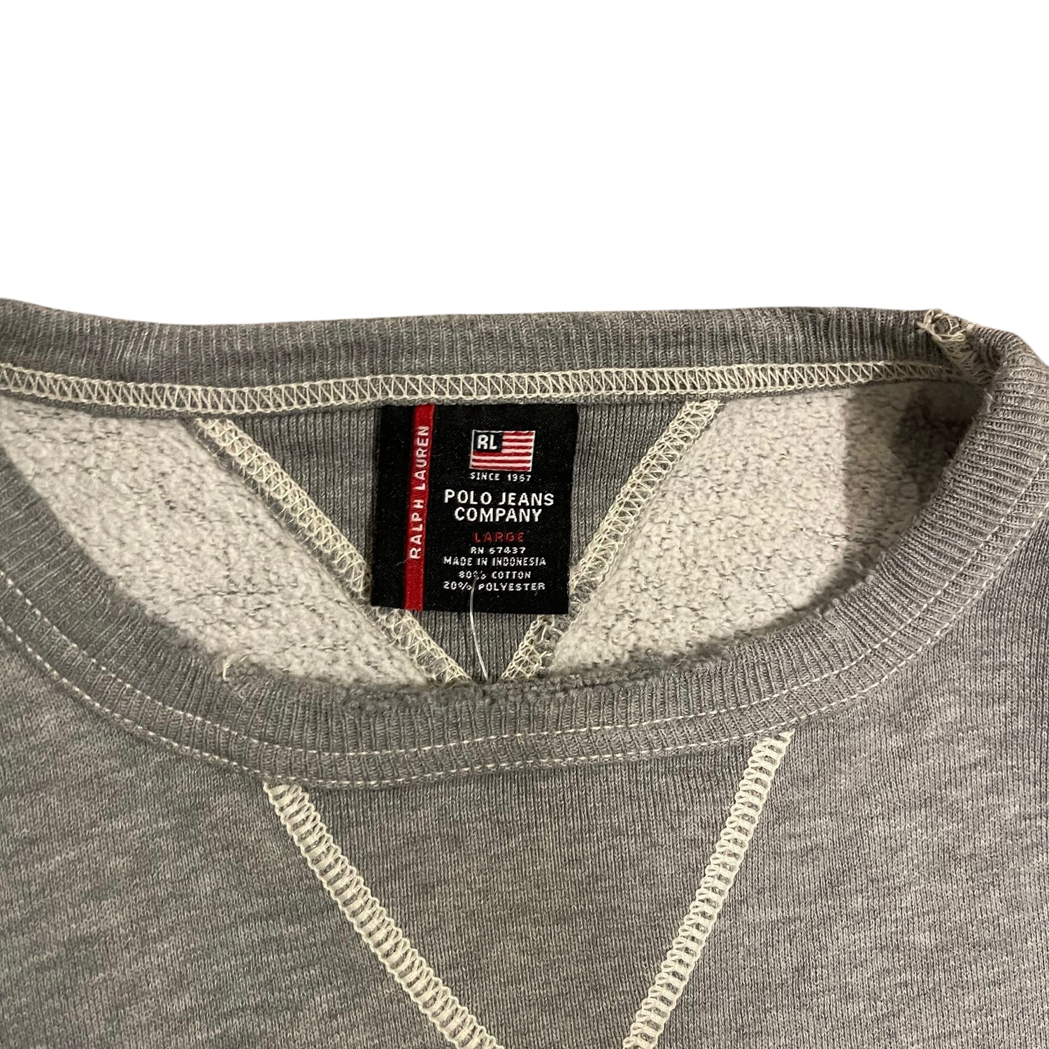 Vintage Polo Jeans Co. Gray Crewneck