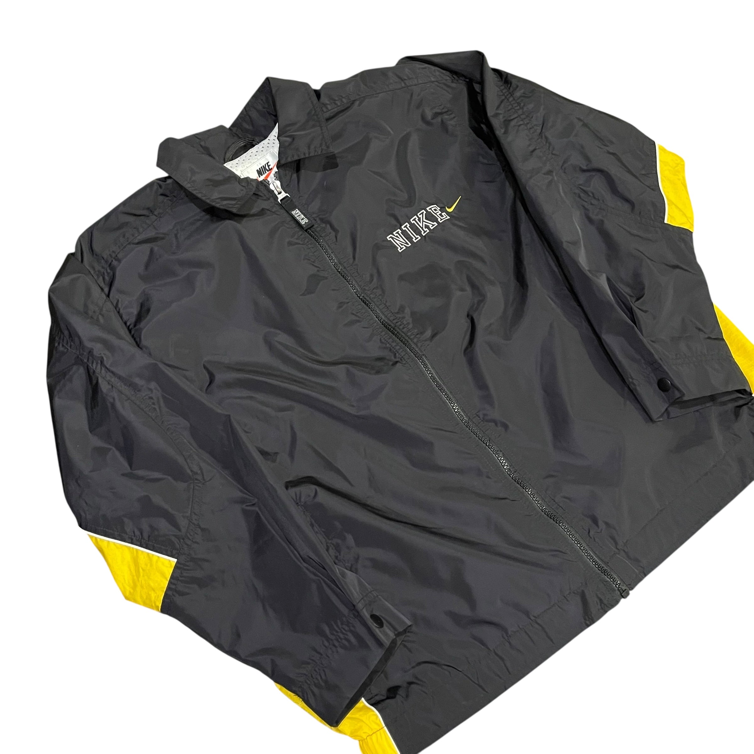 Vintage Black &amp; Yellow Nike Windbreaker